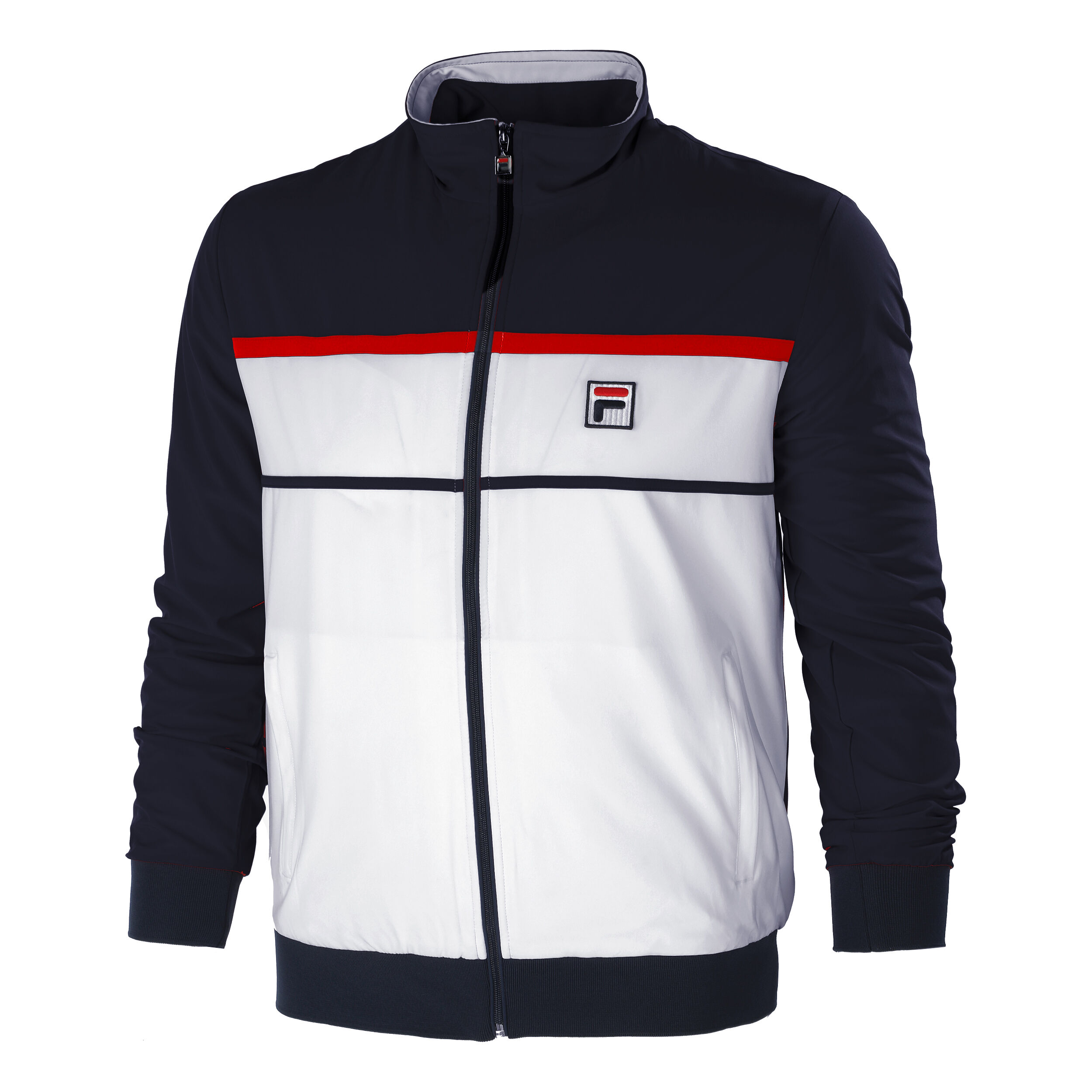 Buy Fila Max Training Jacket Men White Dark Blue online Padel Point COM