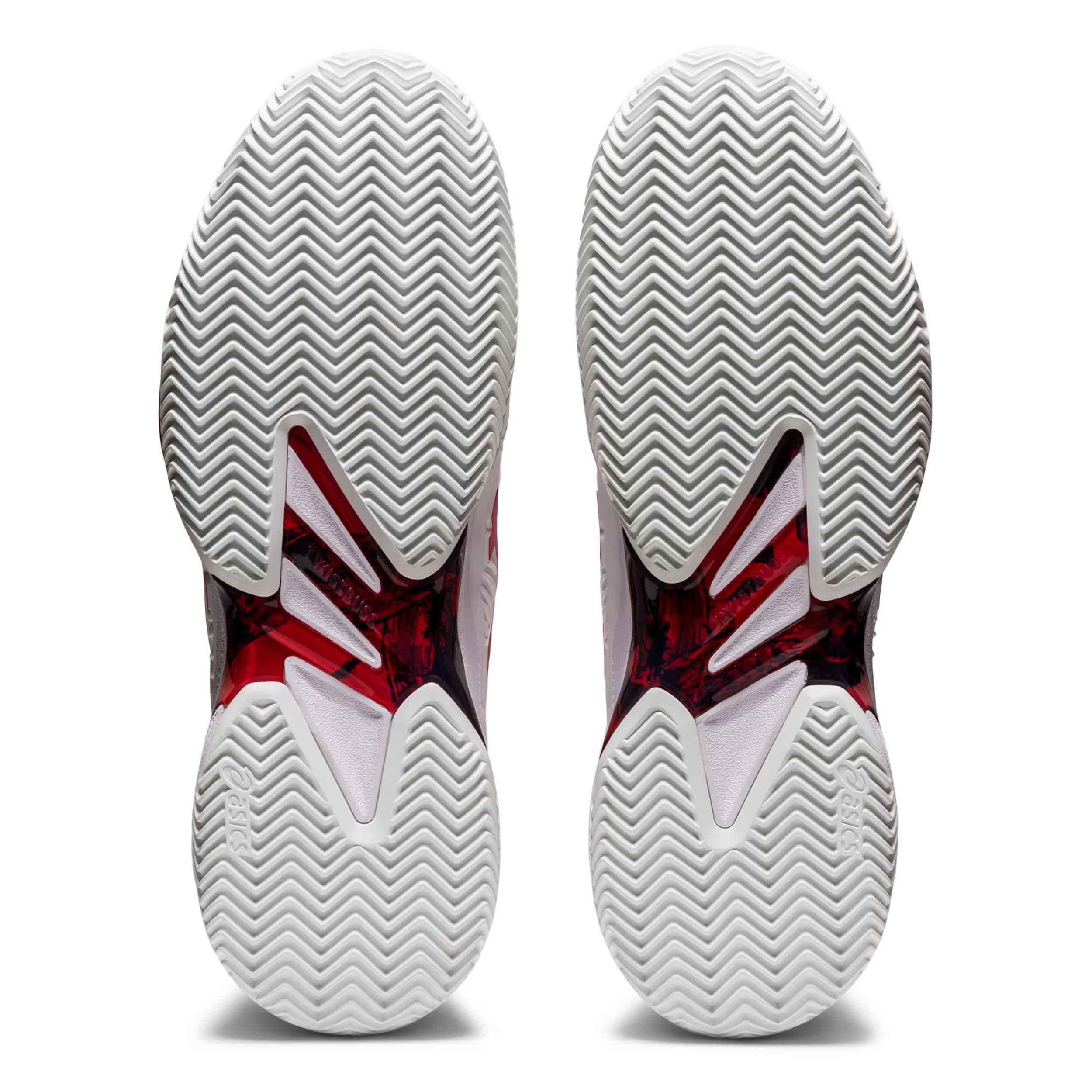 ASICS Court FF Novak Clay Court Shoe Men White, Red | Tennis-Point