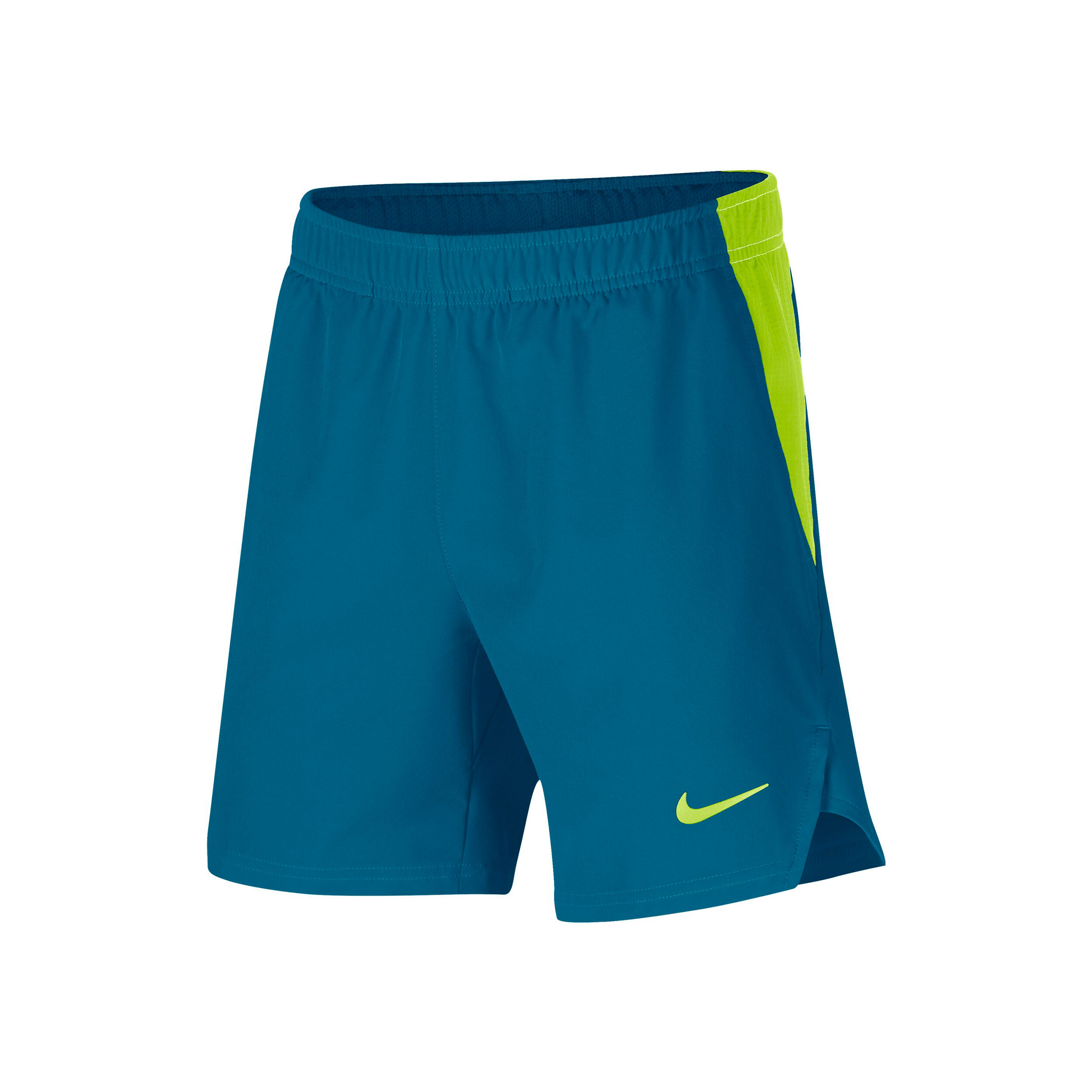 Buy Nike Court Flex Ace Shorts Boys Turquoise Neon Yellow online