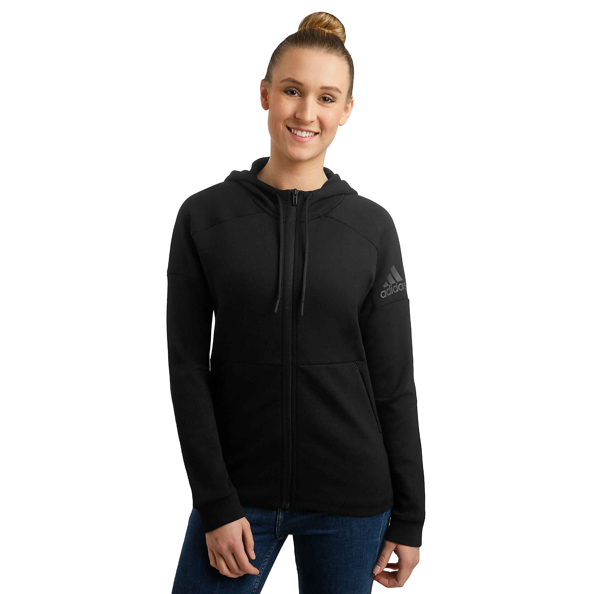 Adidas women's id best sale stadium full zip hoodie