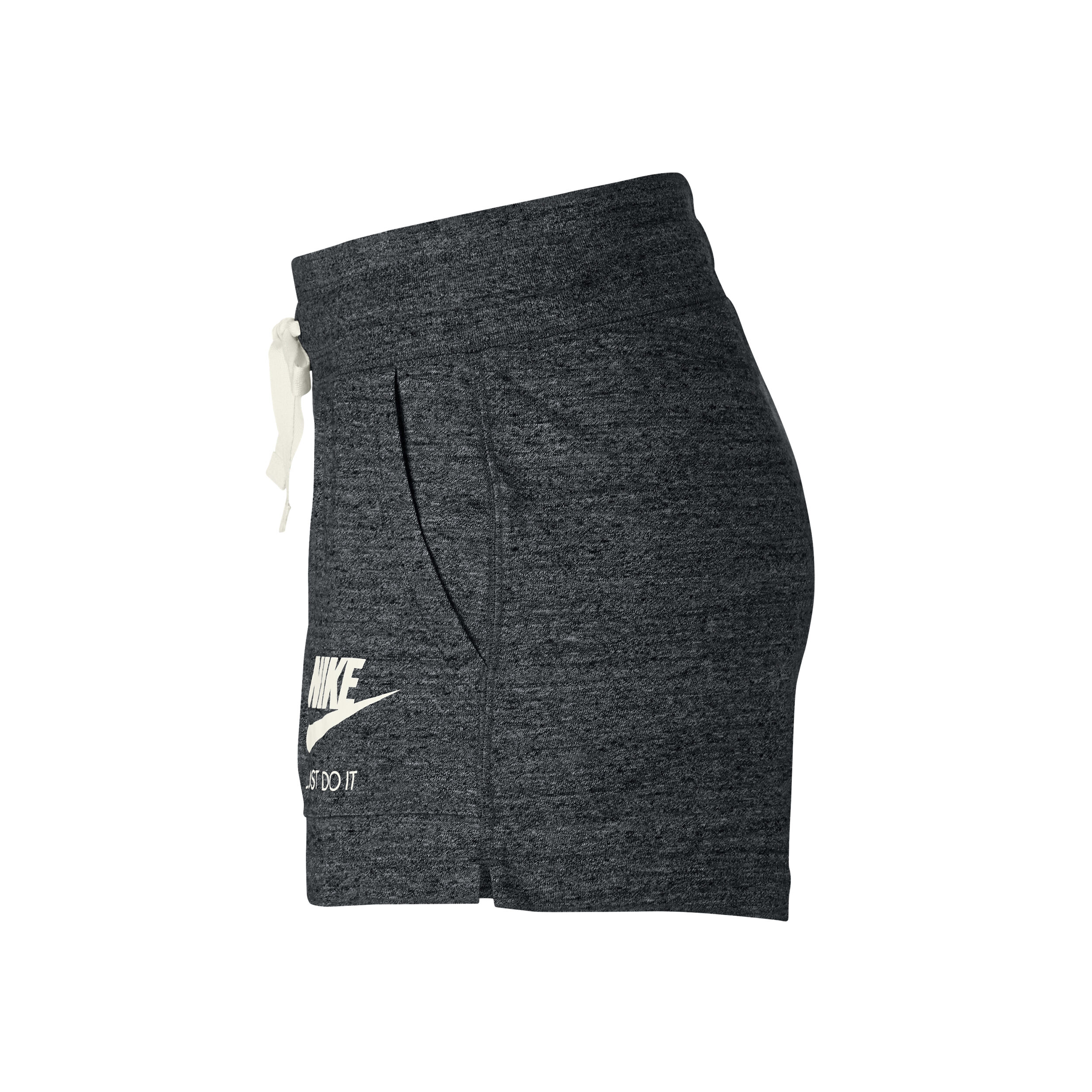 Sportswear Gym Vintage Shorts Women Dark Grey Cream