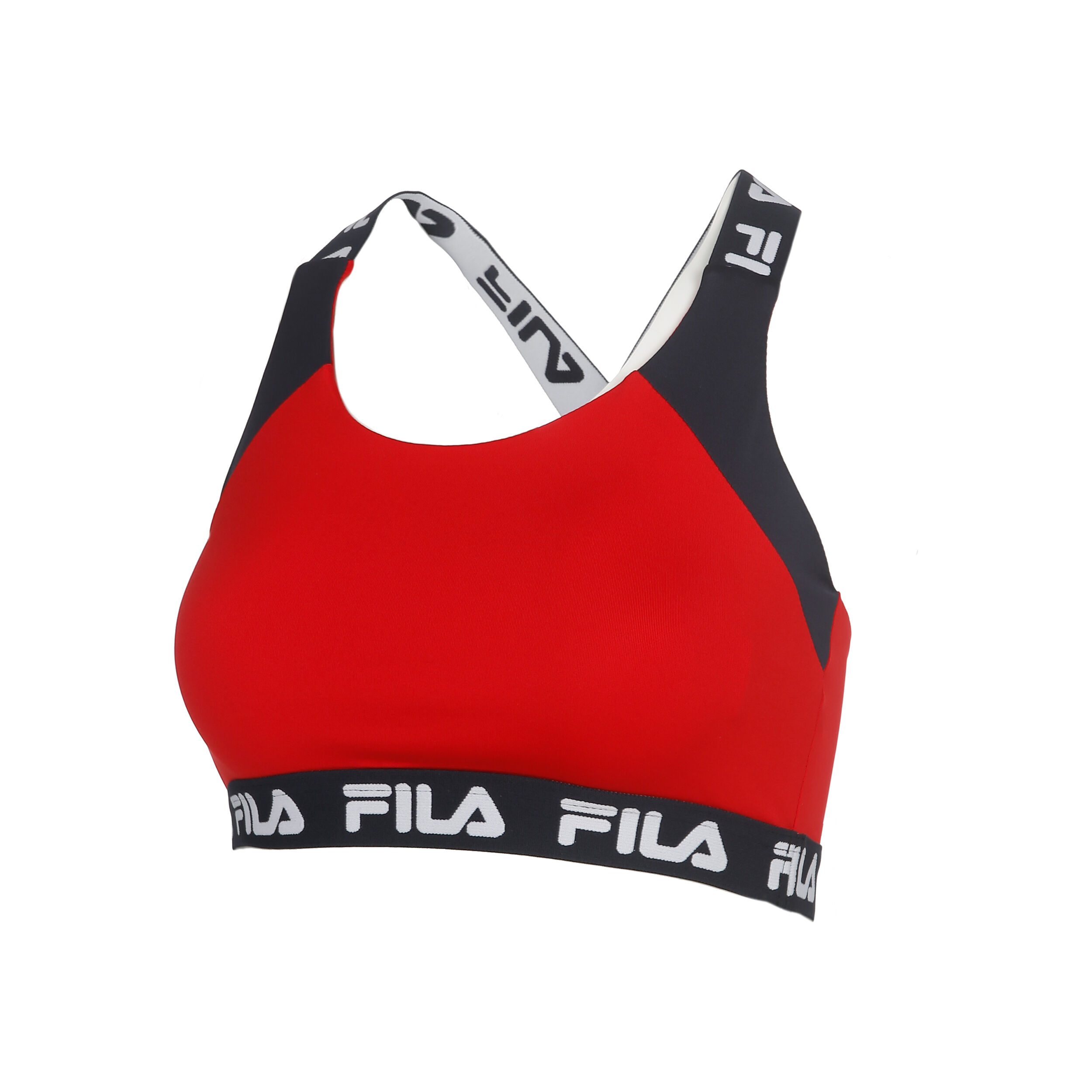Red fila sports bra hotsell