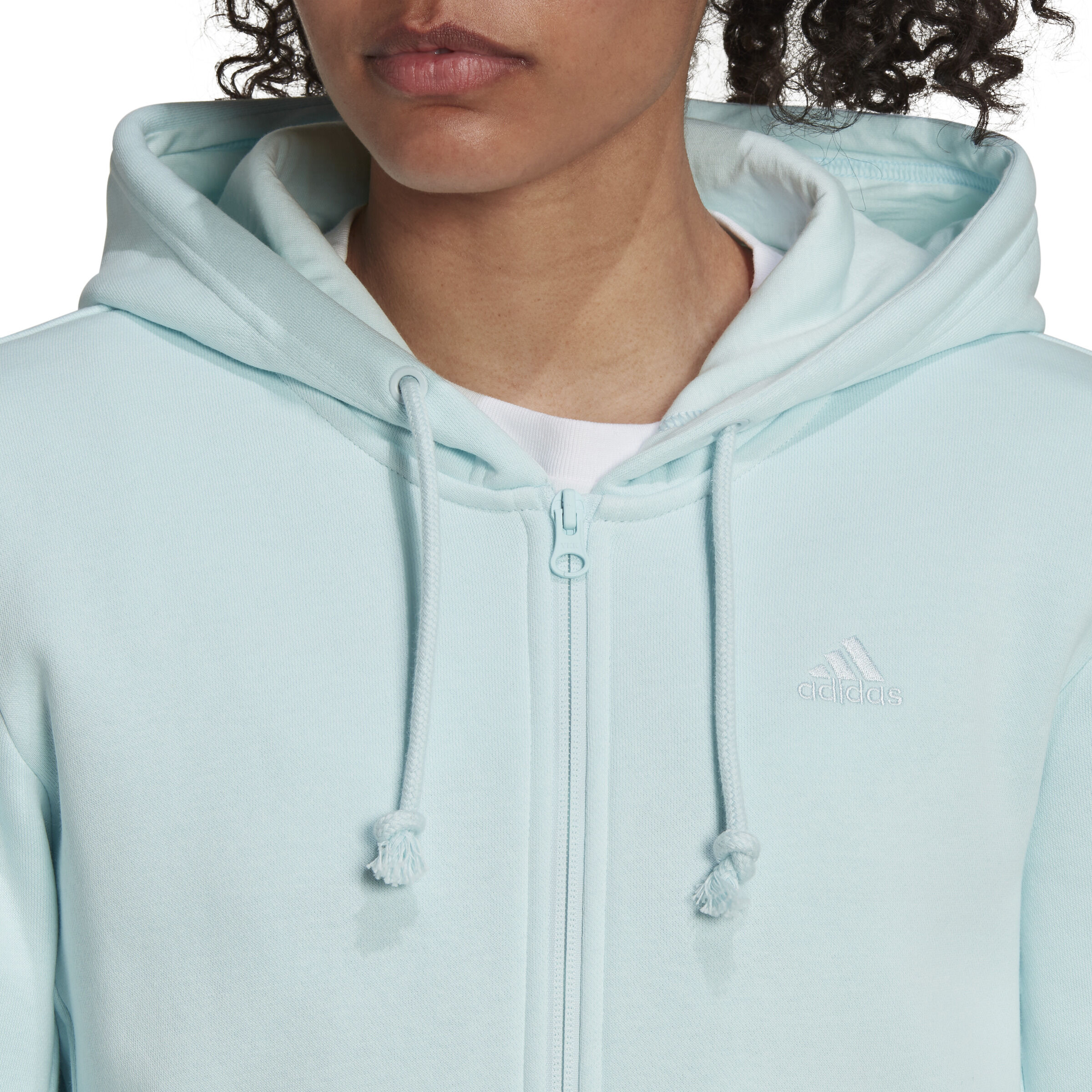 Buy adidas ALL SZN Zip Hoodie Women Light Blue online Padel Point COM