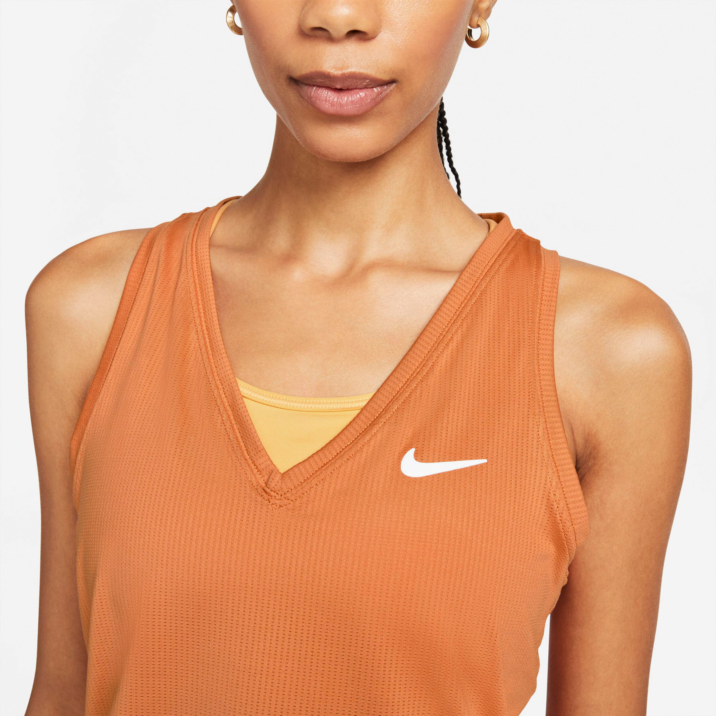 Nike orange tank top sales