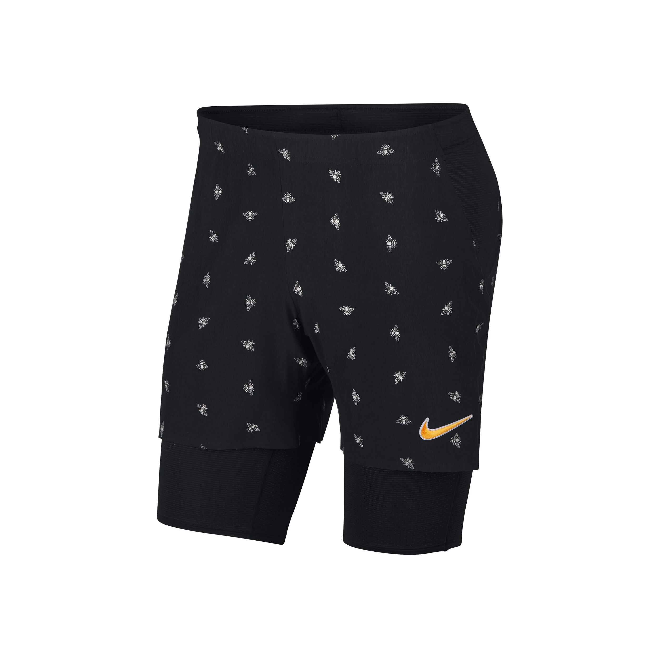超希少 フェデラー着用NIKE 9Inch Court Flex Ace Nike Court Flex Ace Pro Shorts Men Black, White | Tennis-Point