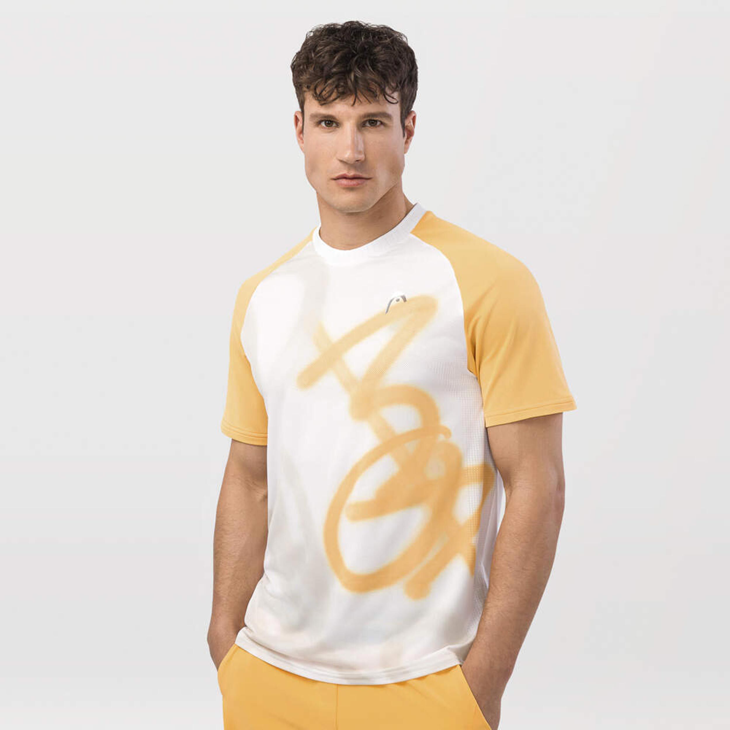 HEAD Performance Mc New York T-Shirt Men White, Golden