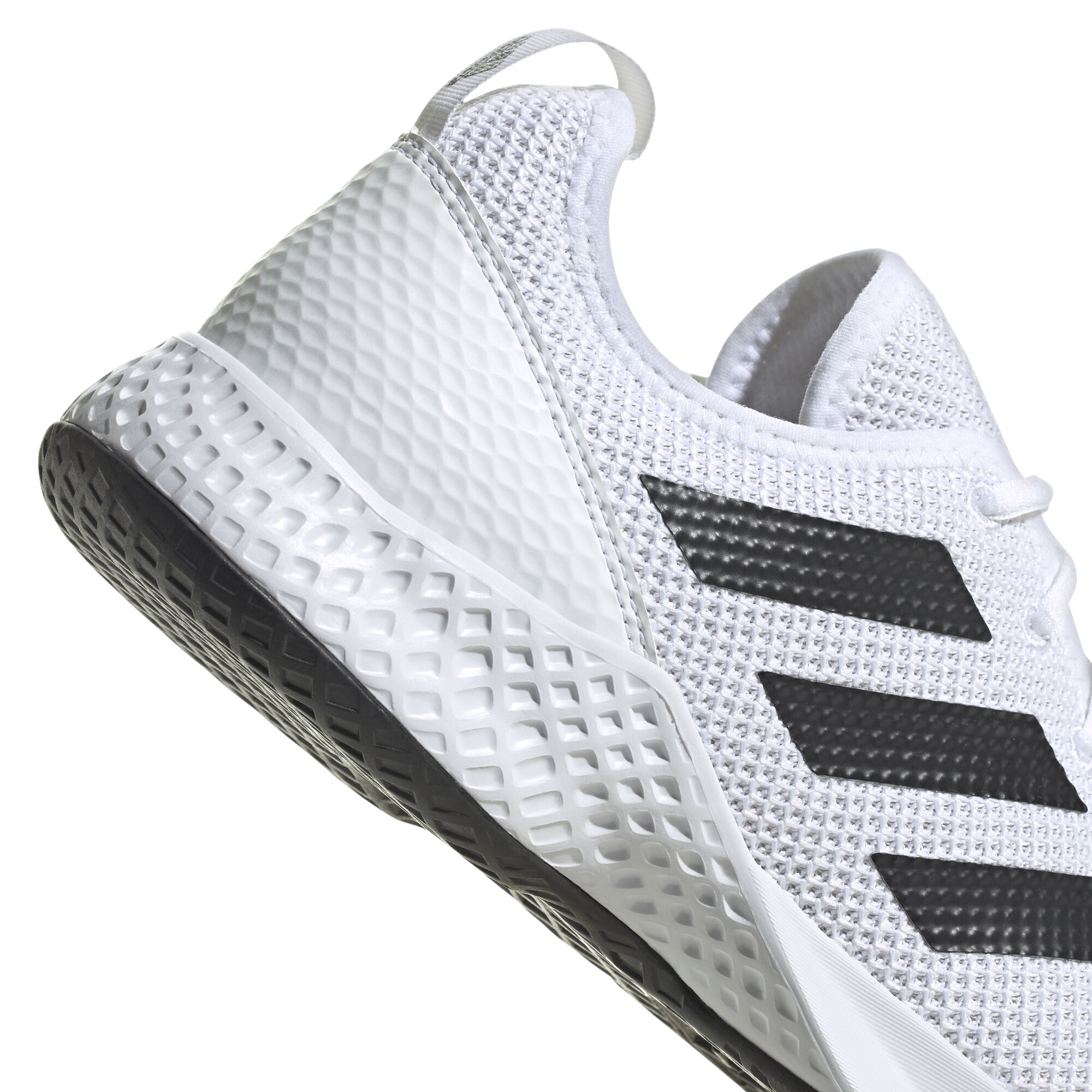 Adidas black discount court shoes