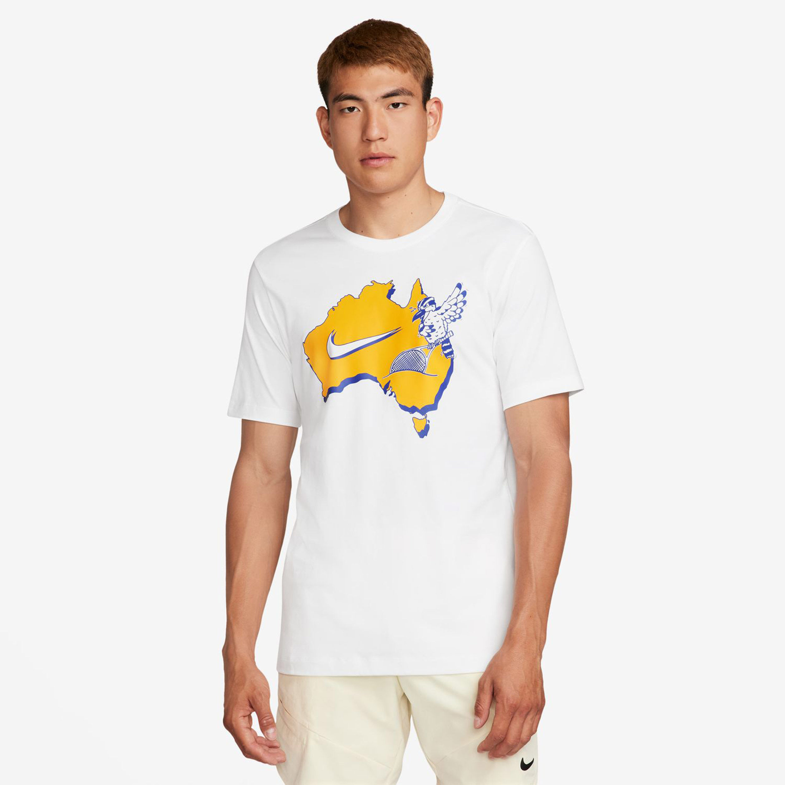 Court T Shirt Men White Multicoloured