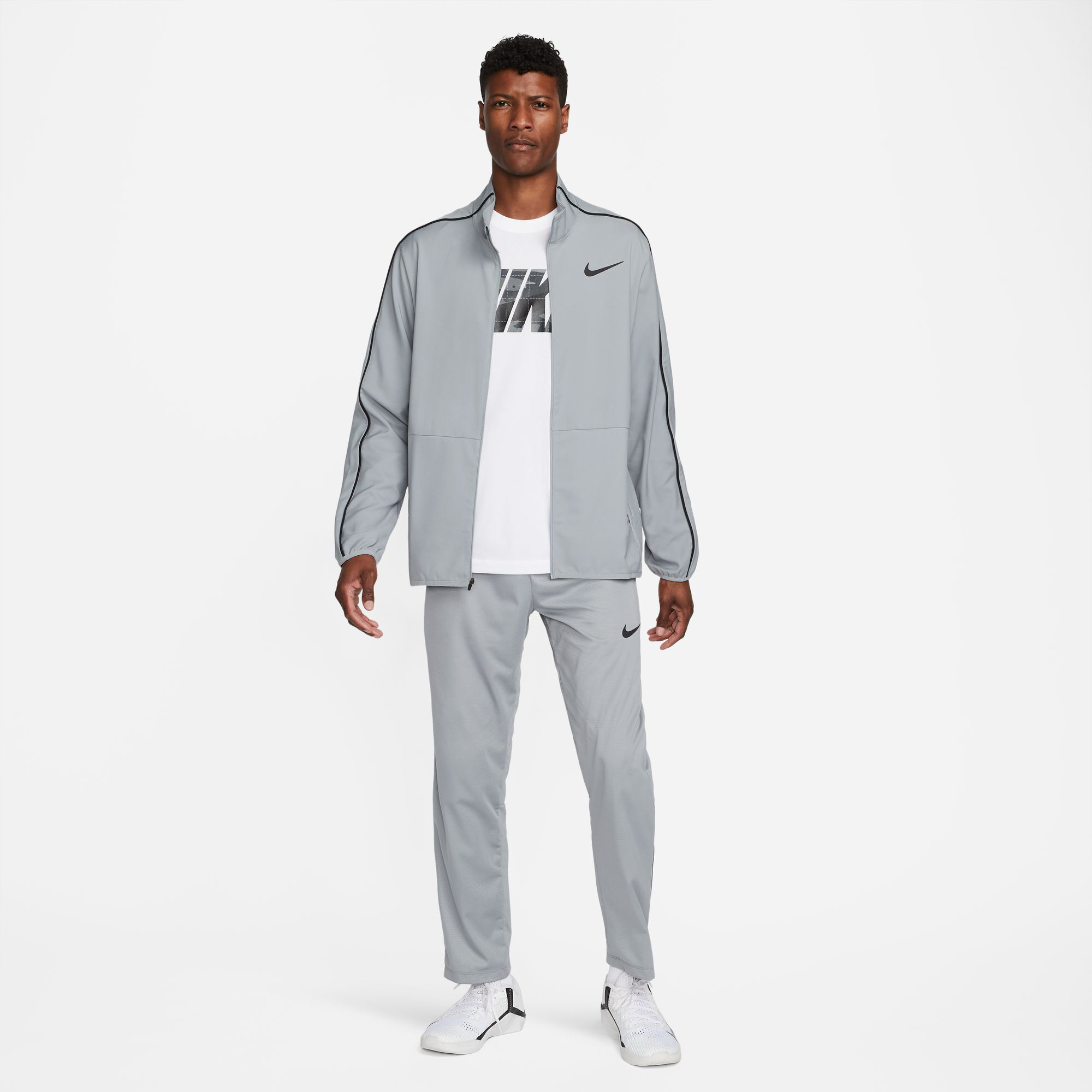 Buy Nike Dri Fit Team Woven Training Jacket Men Grey online