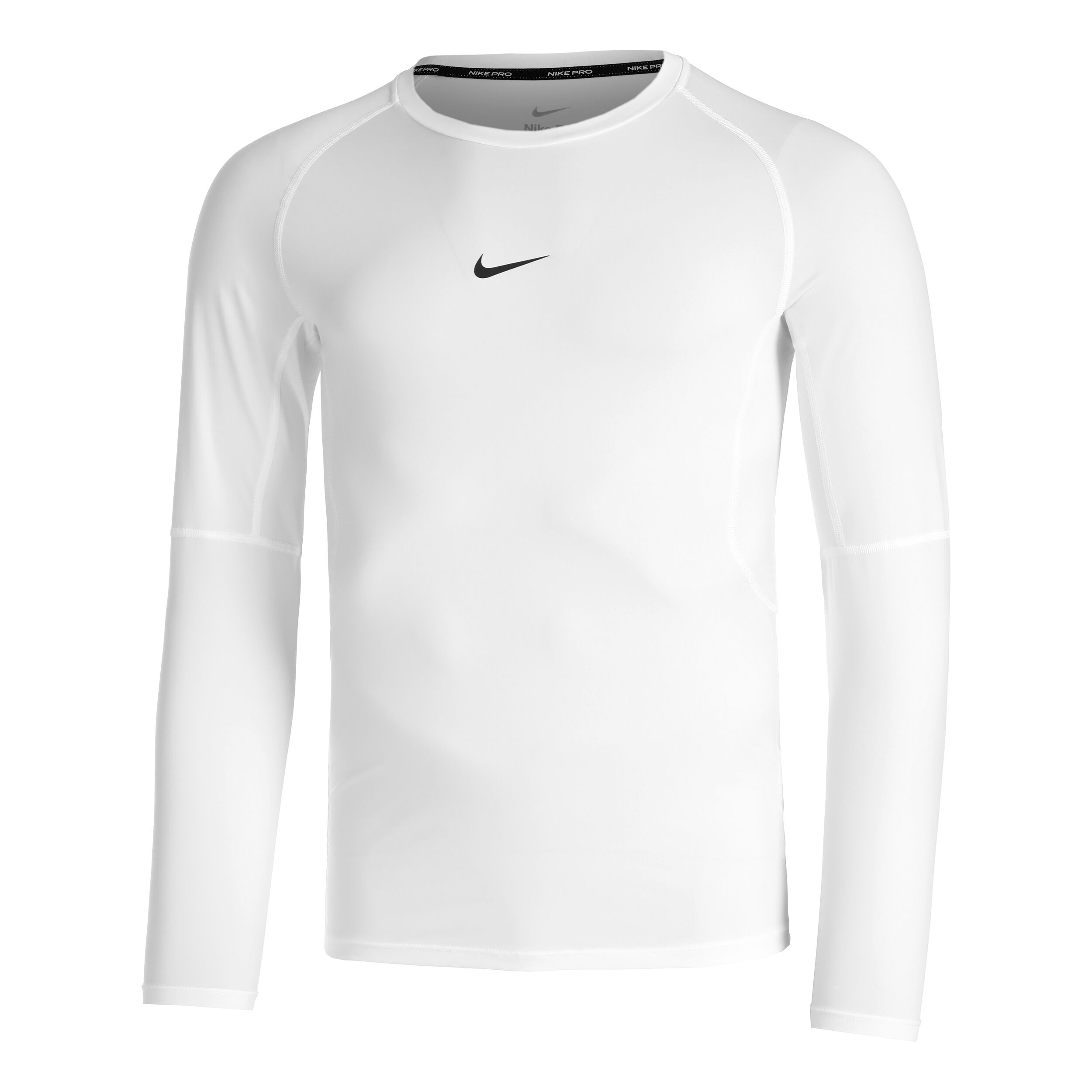 Buy Nike Dri Fit Pro Tight Fitness Long Sleeve Men White Black online Padel Point COM