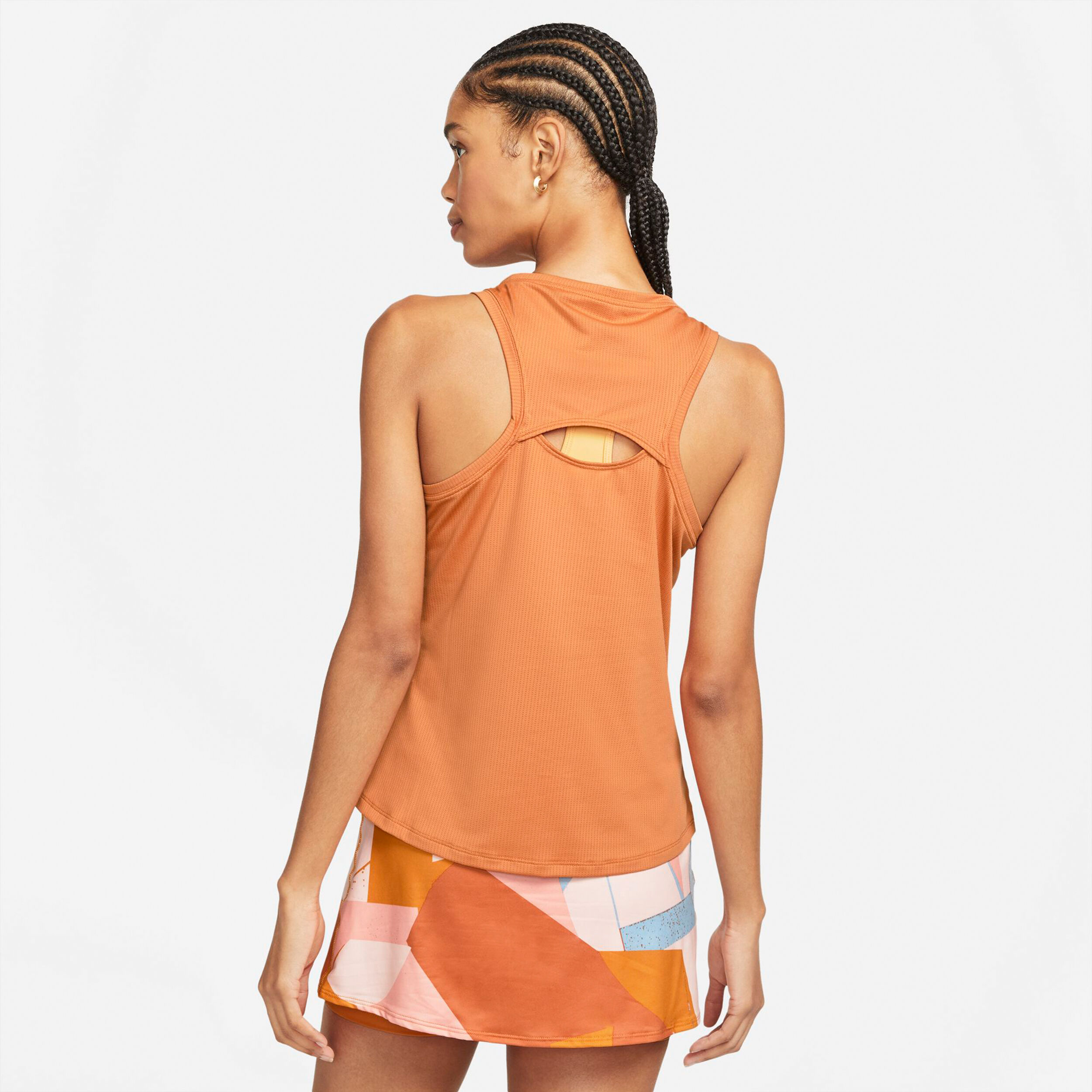 Nike tank top orange sales