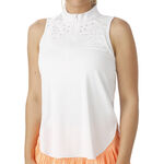 Lucky in Love Eyelet Zip Tank Women