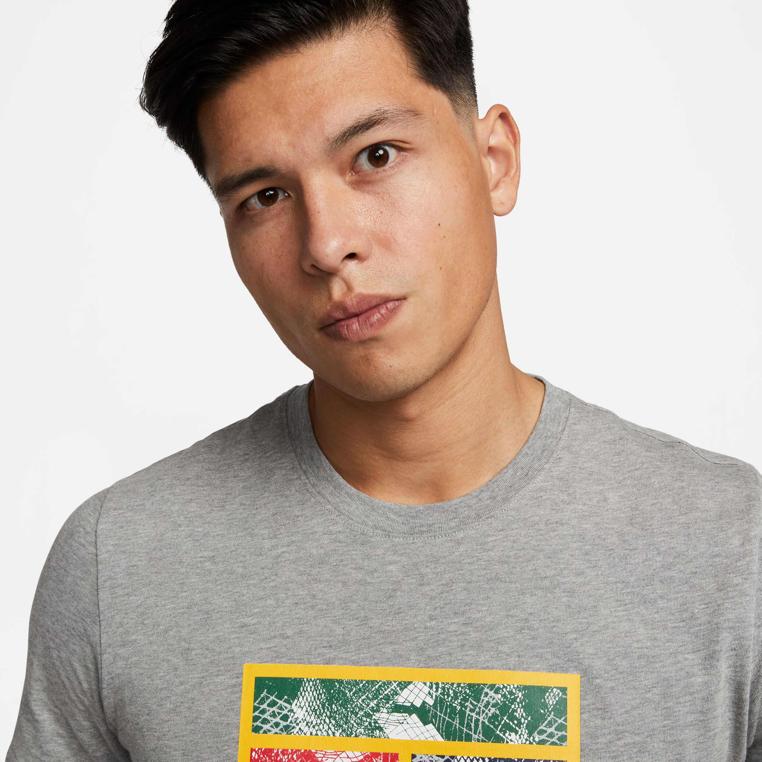 Buy Nike Court Heritage T-Shirt Men Grey, Multicoloured