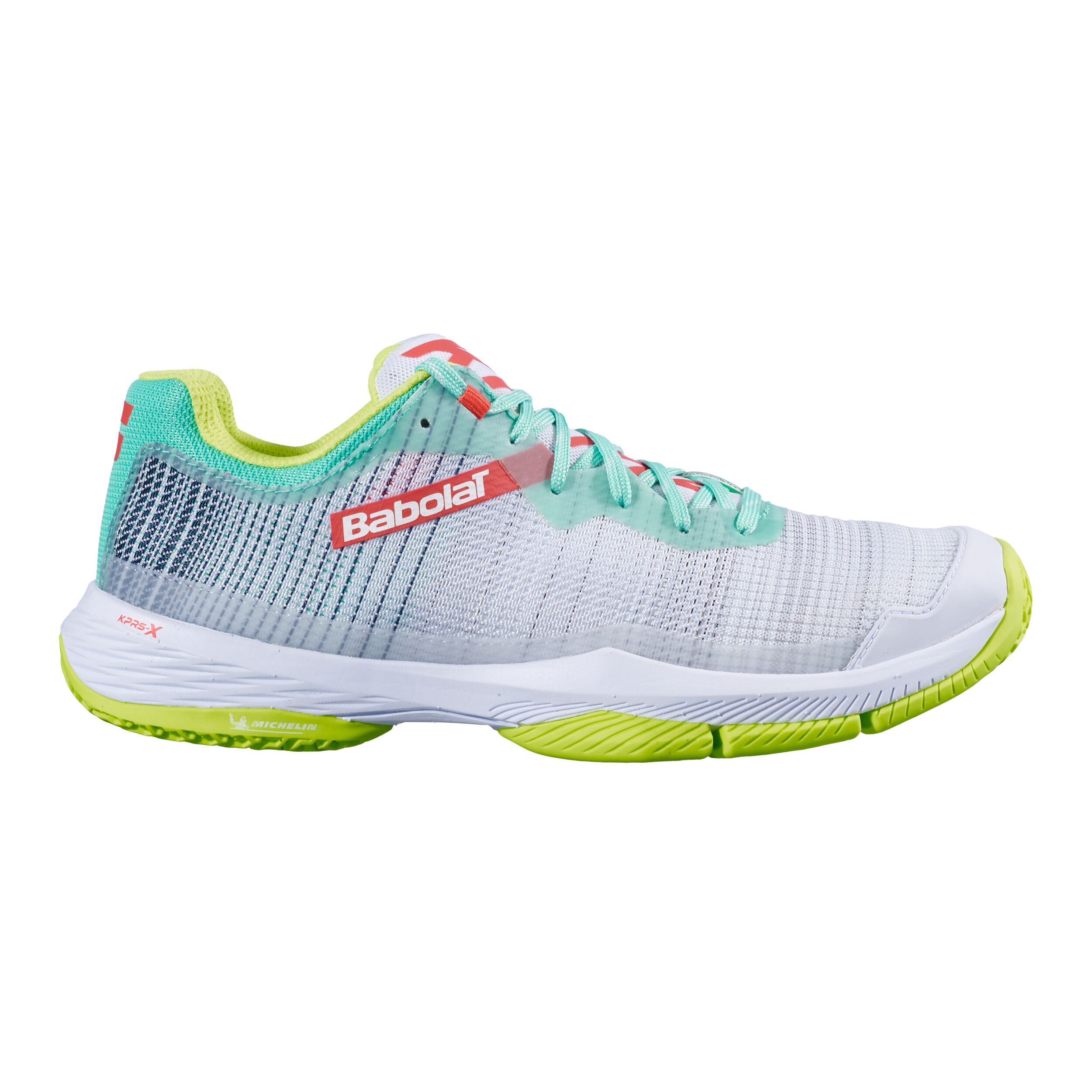 Buy Babolat Jet Ritma Padel Shoe Women White Light Green online Padel Point COM