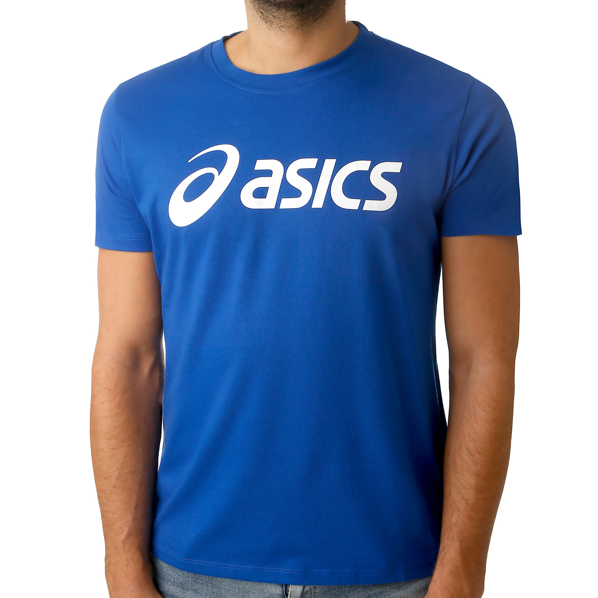 ASICS Big Logo T-Shirt Men - Blue, White online | Padel-Point