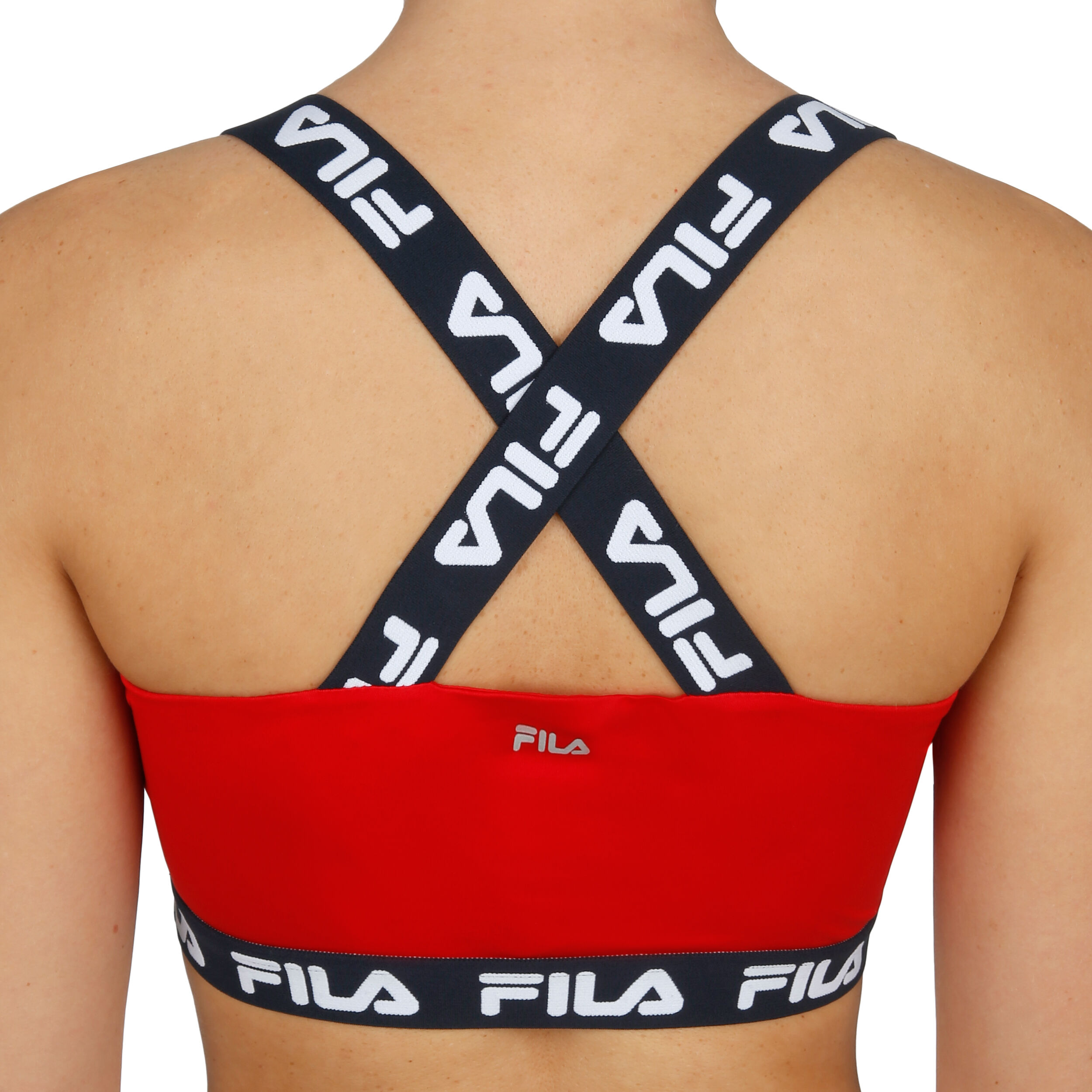 Red fila discount sports bra