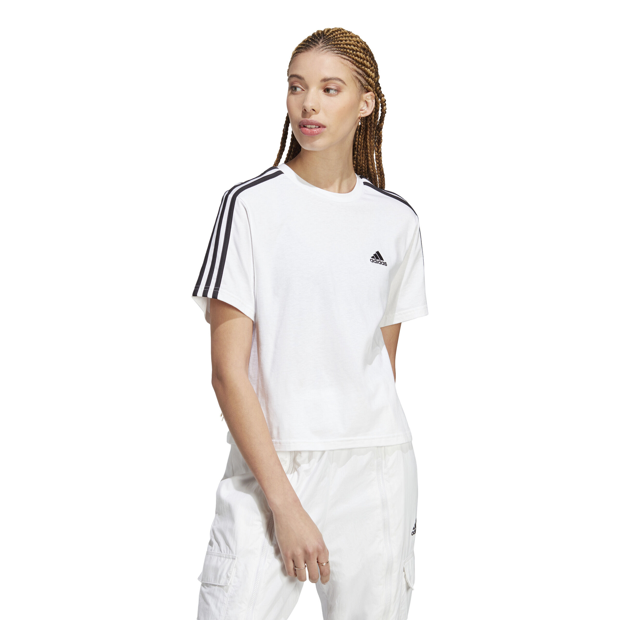 Adidas 3 stripes branca sales