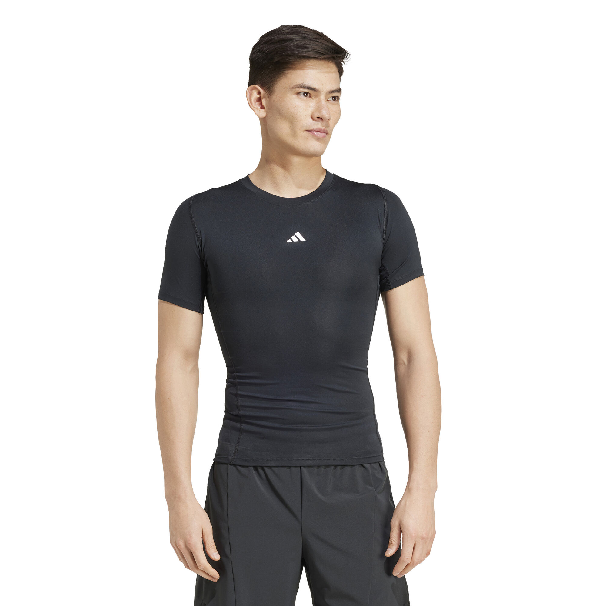 adidas TechFit Compression T-Shirt Men Black Tennis-Point