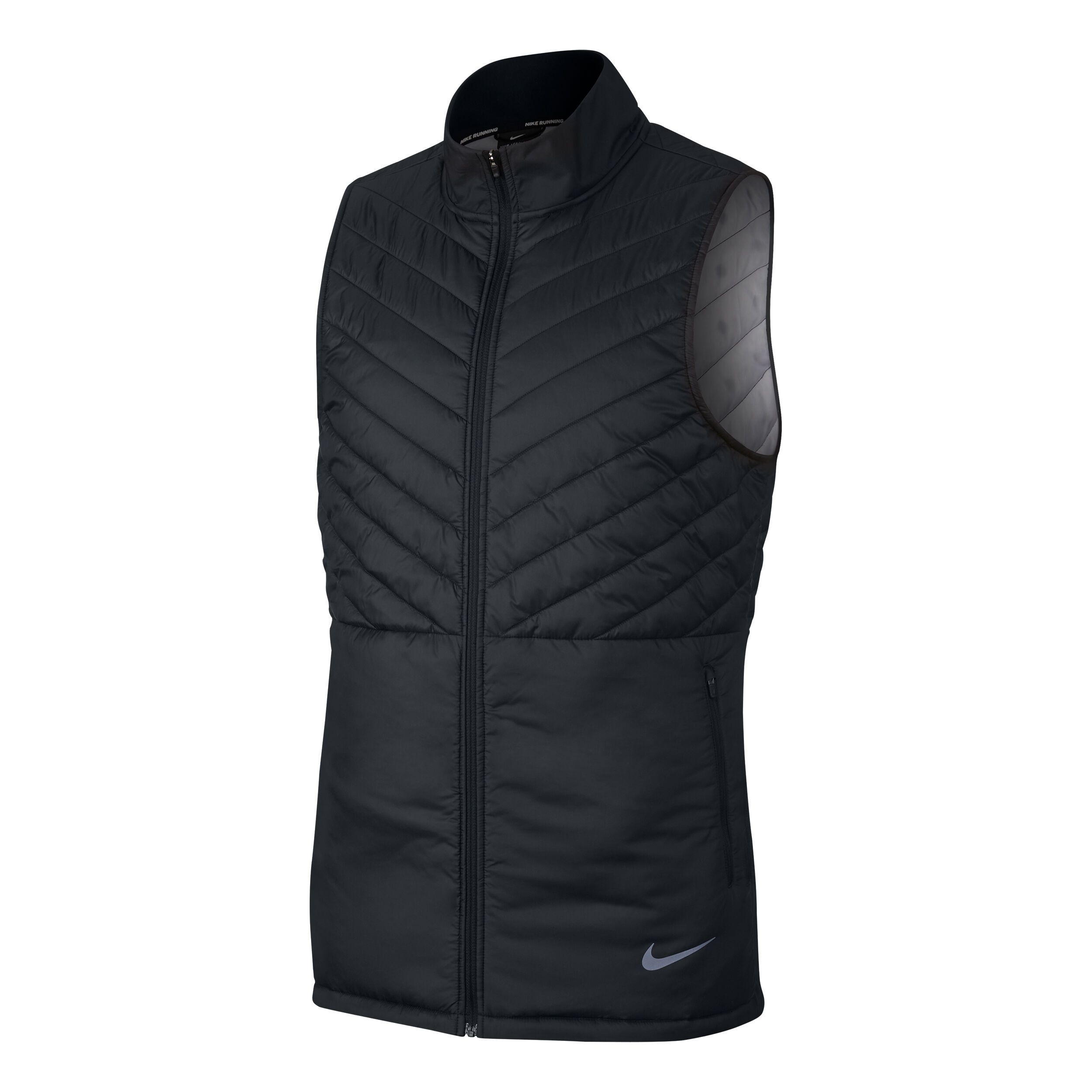 nike running aerolayer vest in black