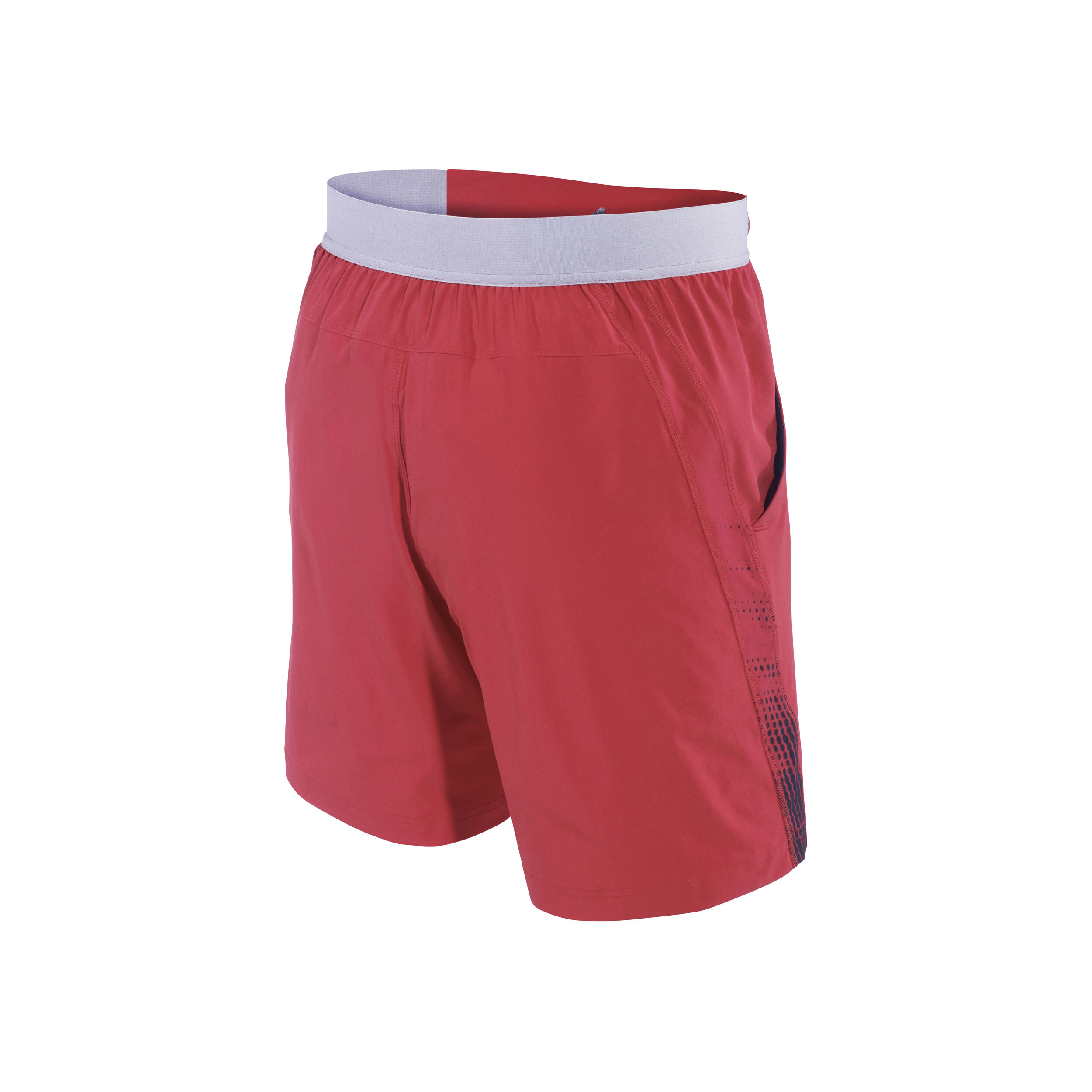 Performance 7in Shorts Men Dark Red Silver