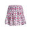 Long Grid Smocked Skirt