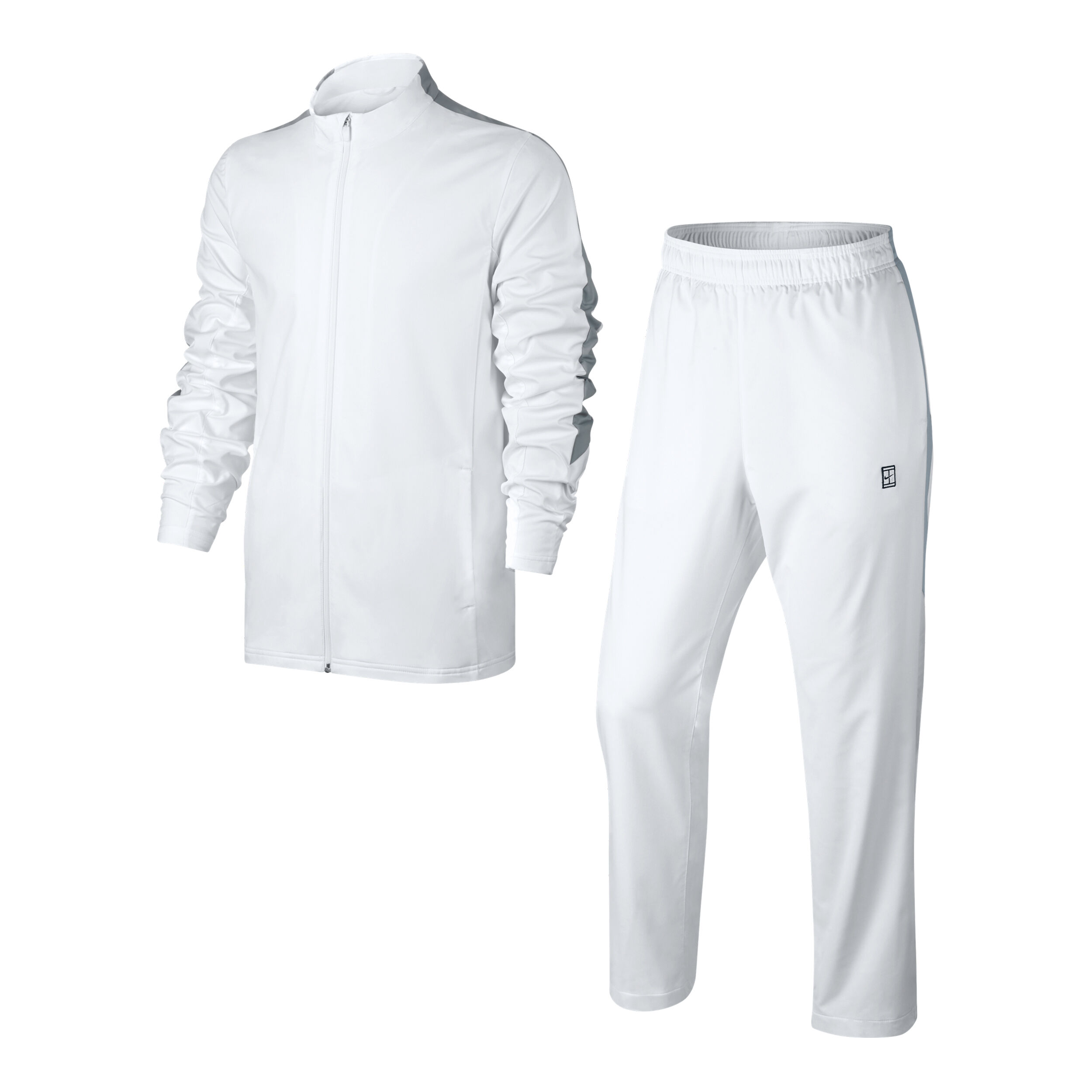 Court Woven Warm Up Tracksuit Men White Lightgrey