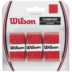 Wilson Overgrips Wilson Profile Overgrip 3 Pack-Red