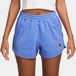 Nike Clothing Nike Court Heritage Fleece Mid Rise Shorts Women-Blue