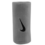 Nike Clothing Nike Swoosh Doublewide Wristband 2 Pack-Lightgrey,Black