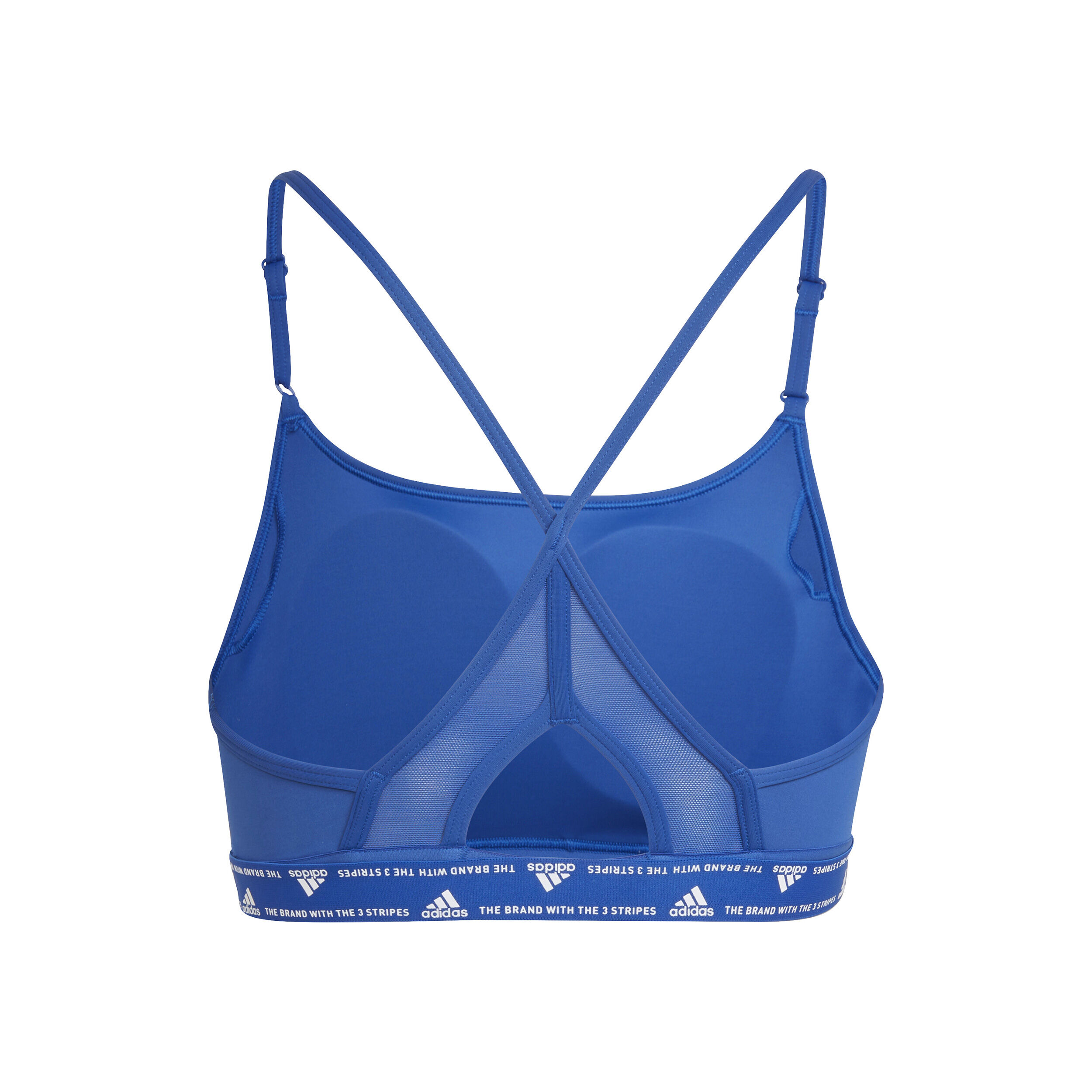 Aeroreact Low Support 3 Stripes Sports Bras Women Blue