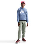 Nike Clothing Nike Club Fleece Hoody Kids-blue grey,white