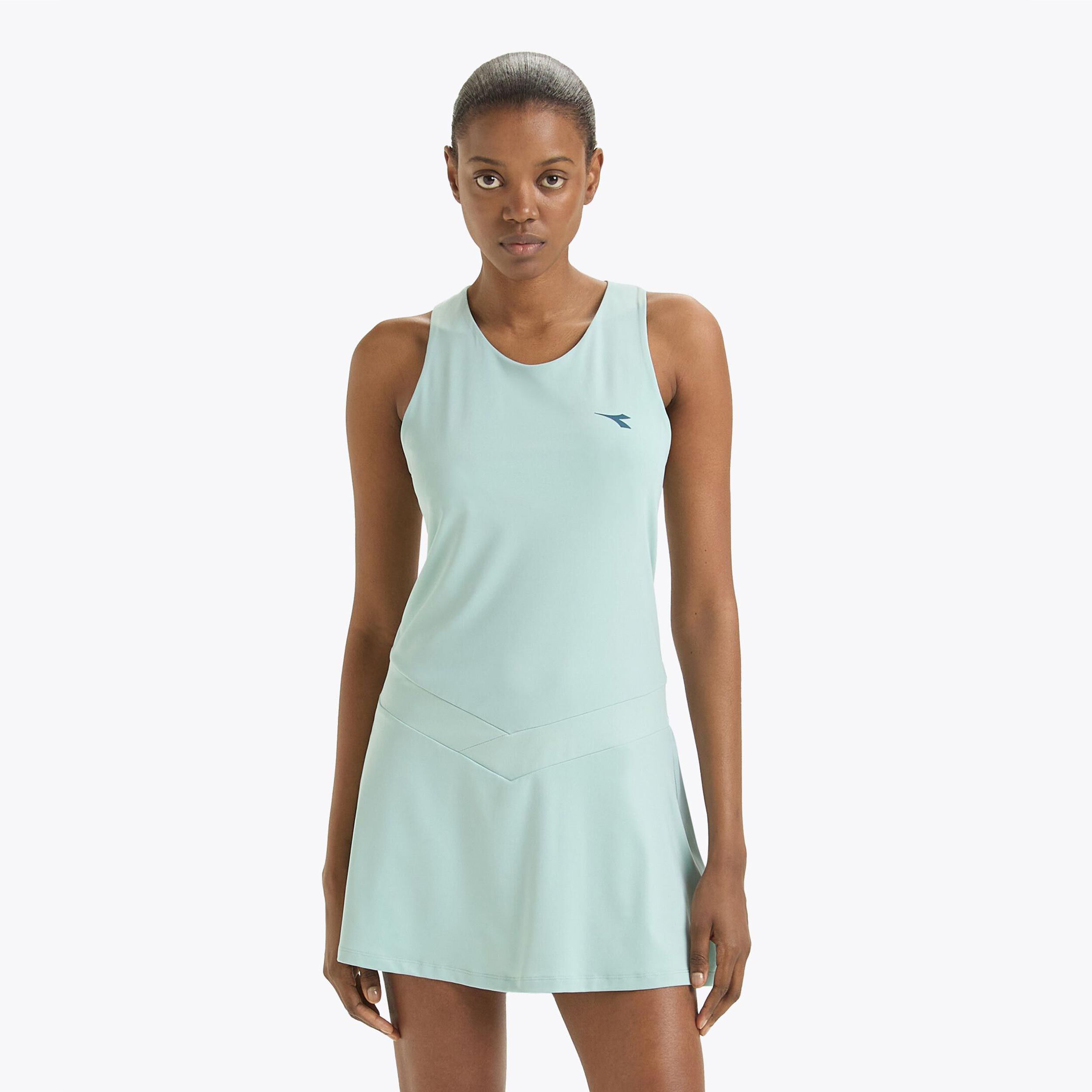 ★DIADORA★ Ermina Pleated Tennis Dress WHITE D5122LOP35WHT White Collared Tennis Dress