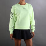Endless Clothing Endless Swell Sweatshirt Women-Neon Yellow,Dark Blue