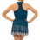 Wavy V-Neck Tank with Bra