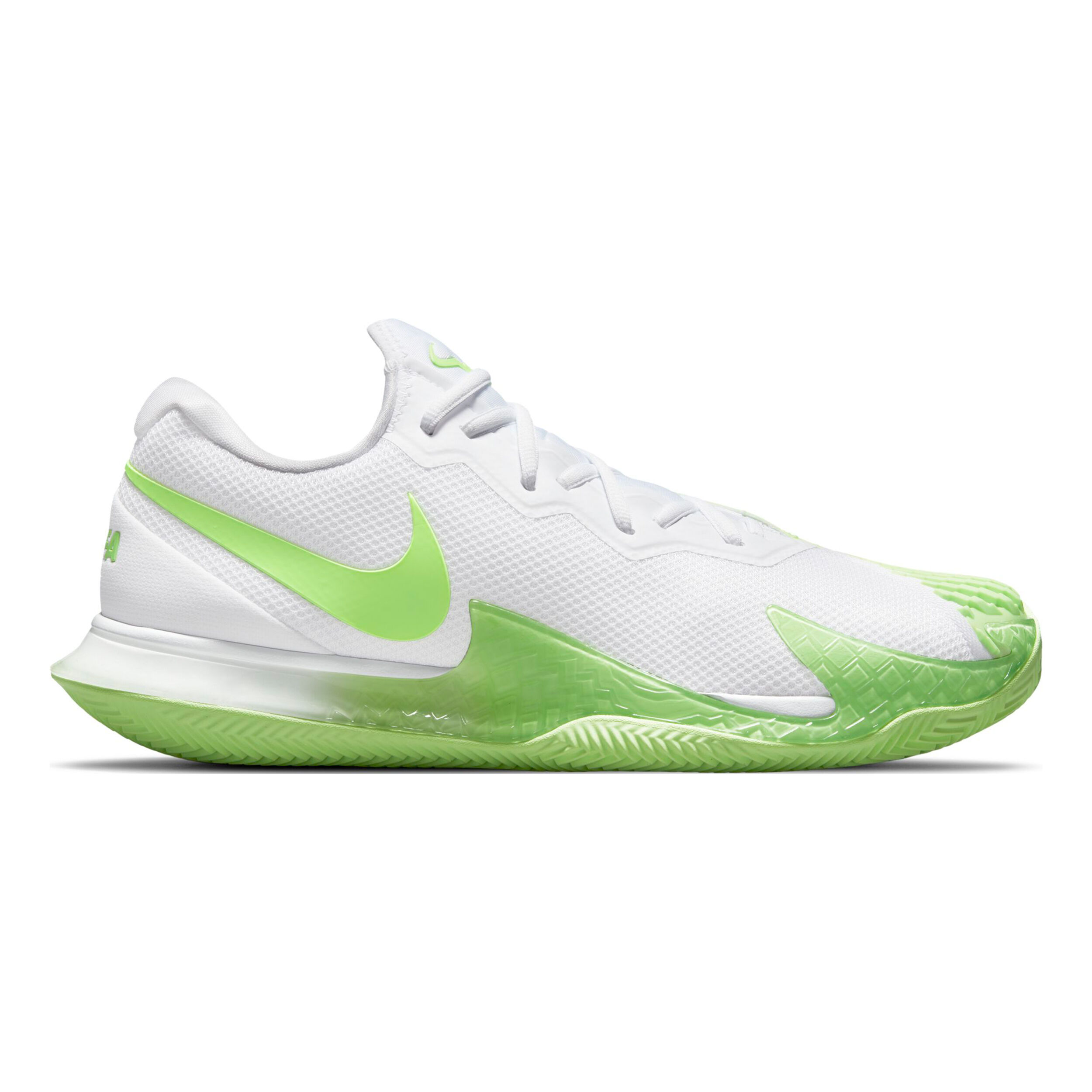 Rafael Nadal Zoom Vapor Cage 4 Clay Court Shoe Men White Neon Green
