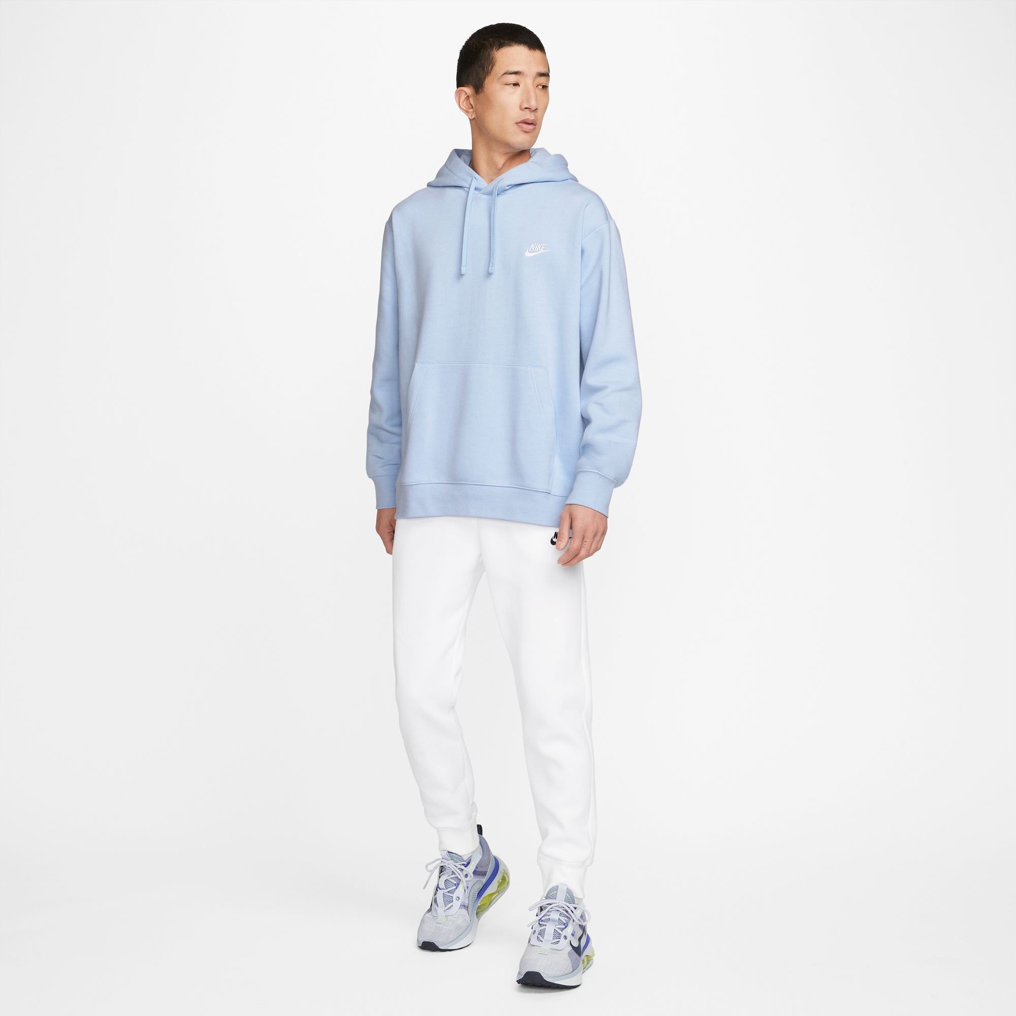 Nike club hotsell hoodie psychic blue