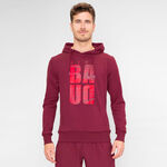 BIDI BADU Clothing BIDI BADU Protected Leafs Chill Hoody Men-Wine Red