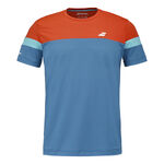 Babolat Clothing Babolat Crew Neck T-Shirt Men - dark blue, orange