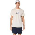 ASICS Clothing ASICS Court Core Graphic T-Shirt Men-Cream