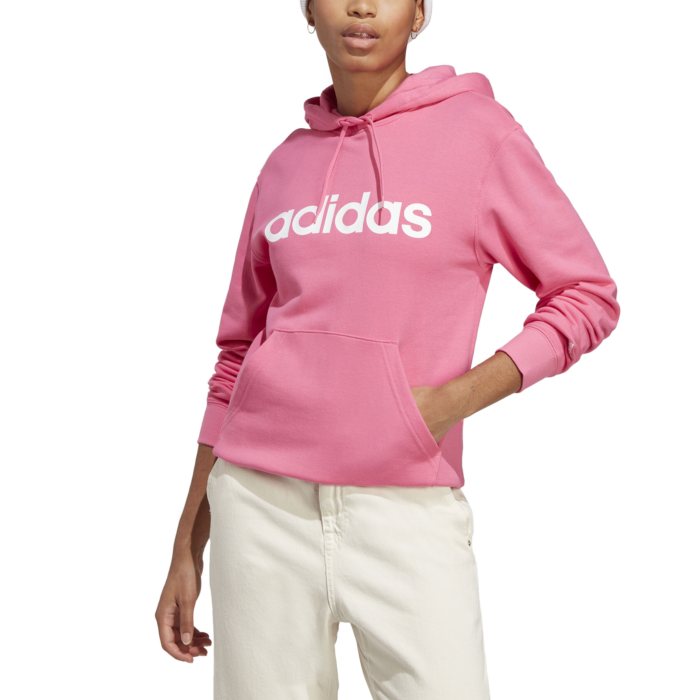 Adidas essentials outlet linear hoodie
