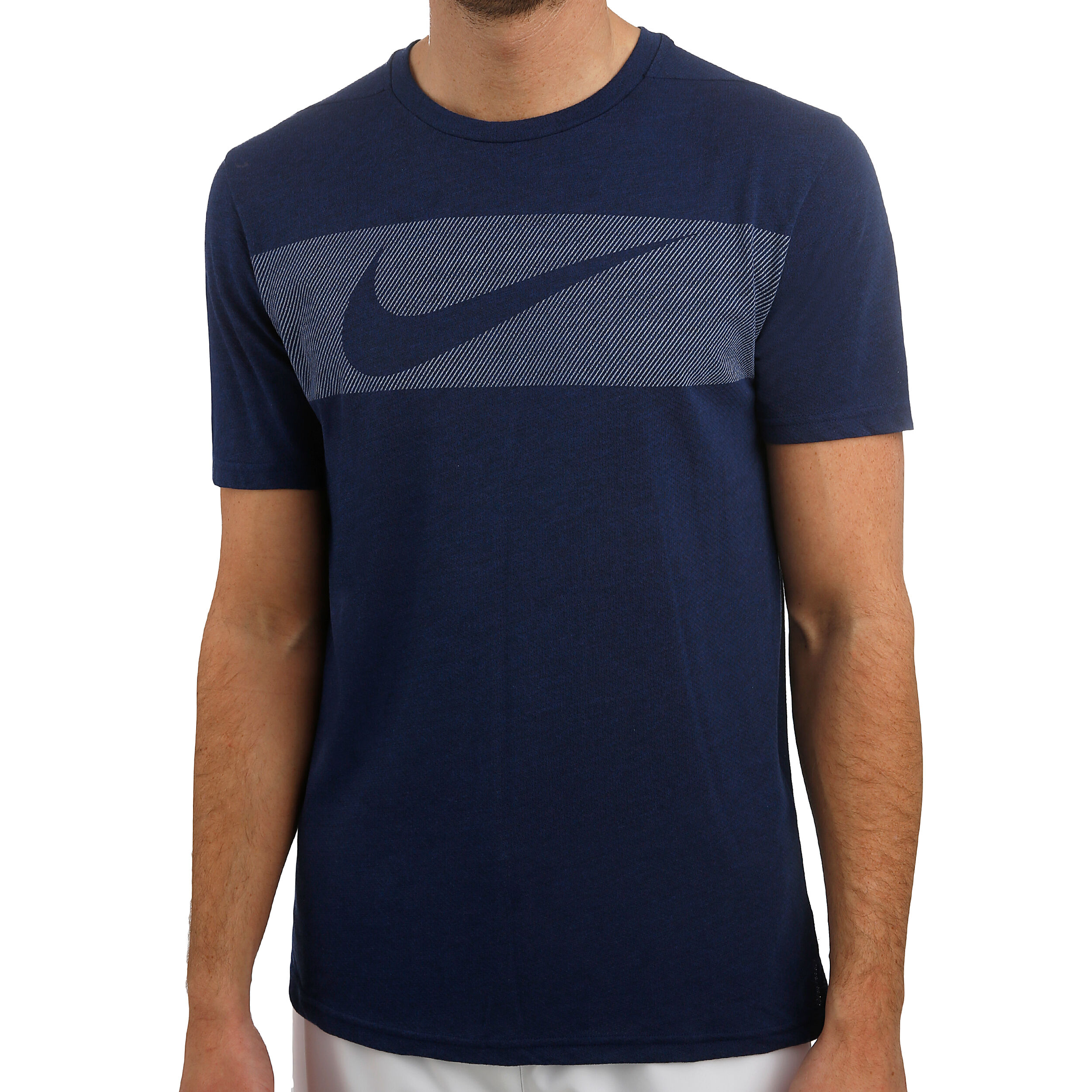 Nike breathe t shirt blue store