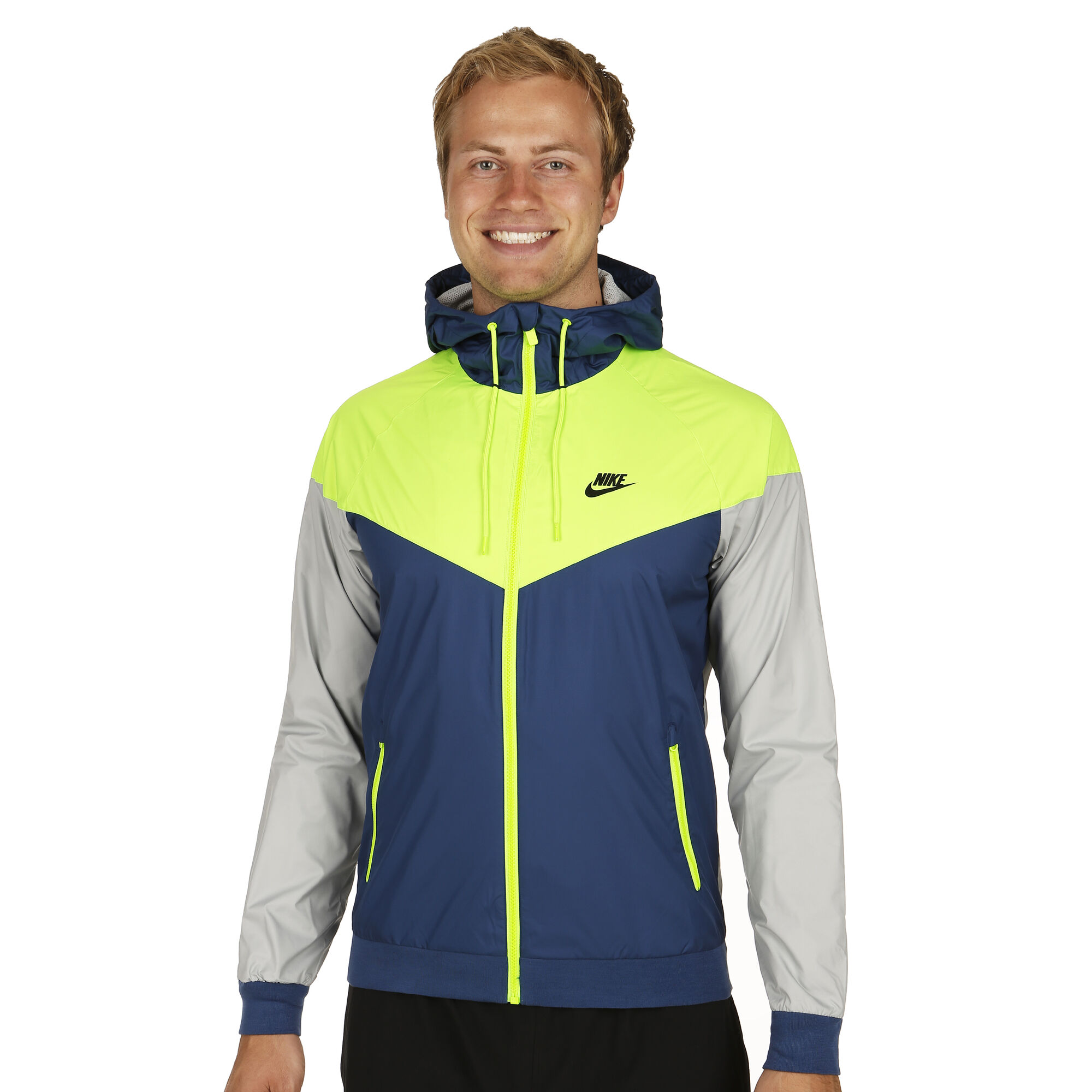 green blue nike windbreaker