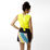 Hi-Retro Color Block Pleated Skirt