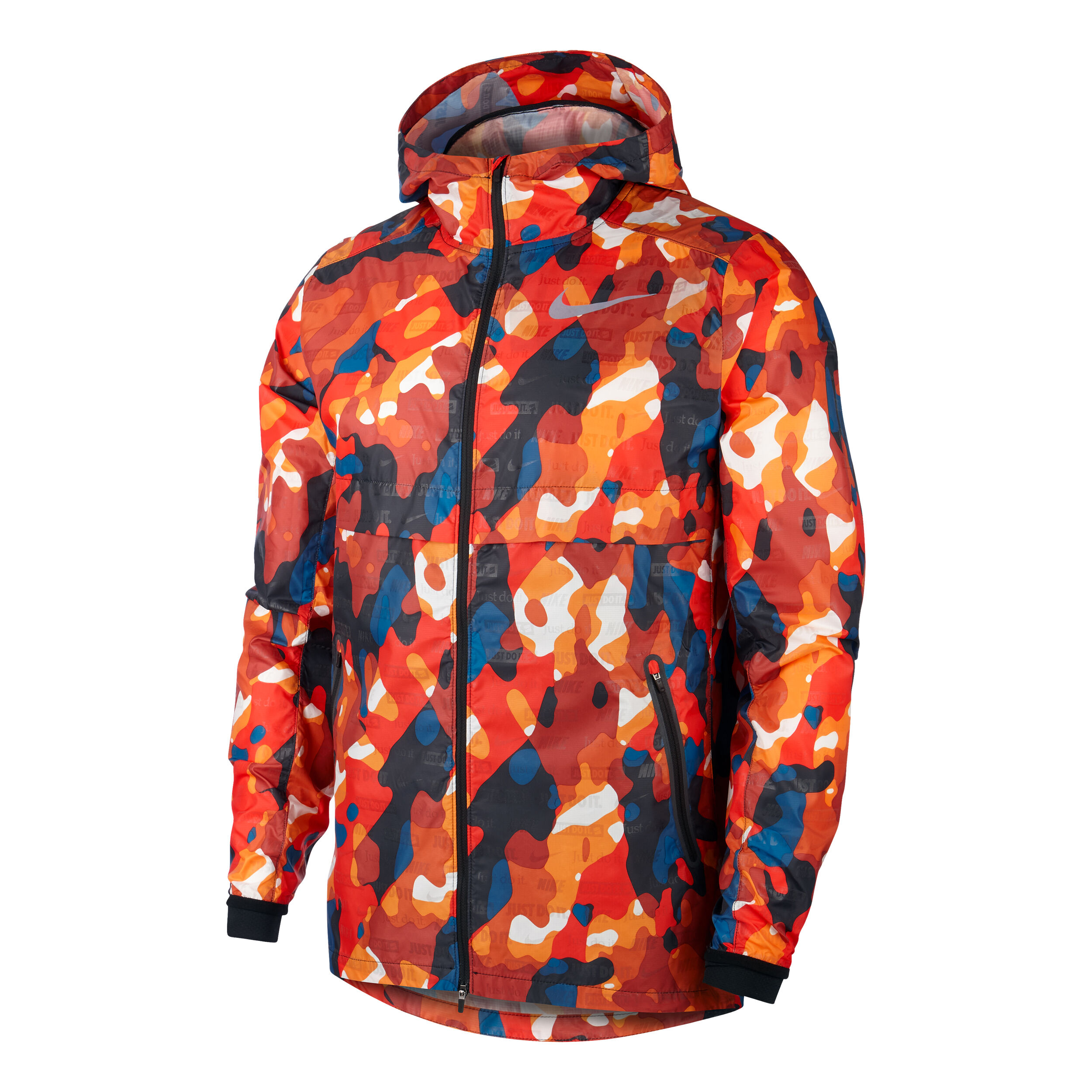 Shield Ghost Flash Running Jacket Men Red Orange