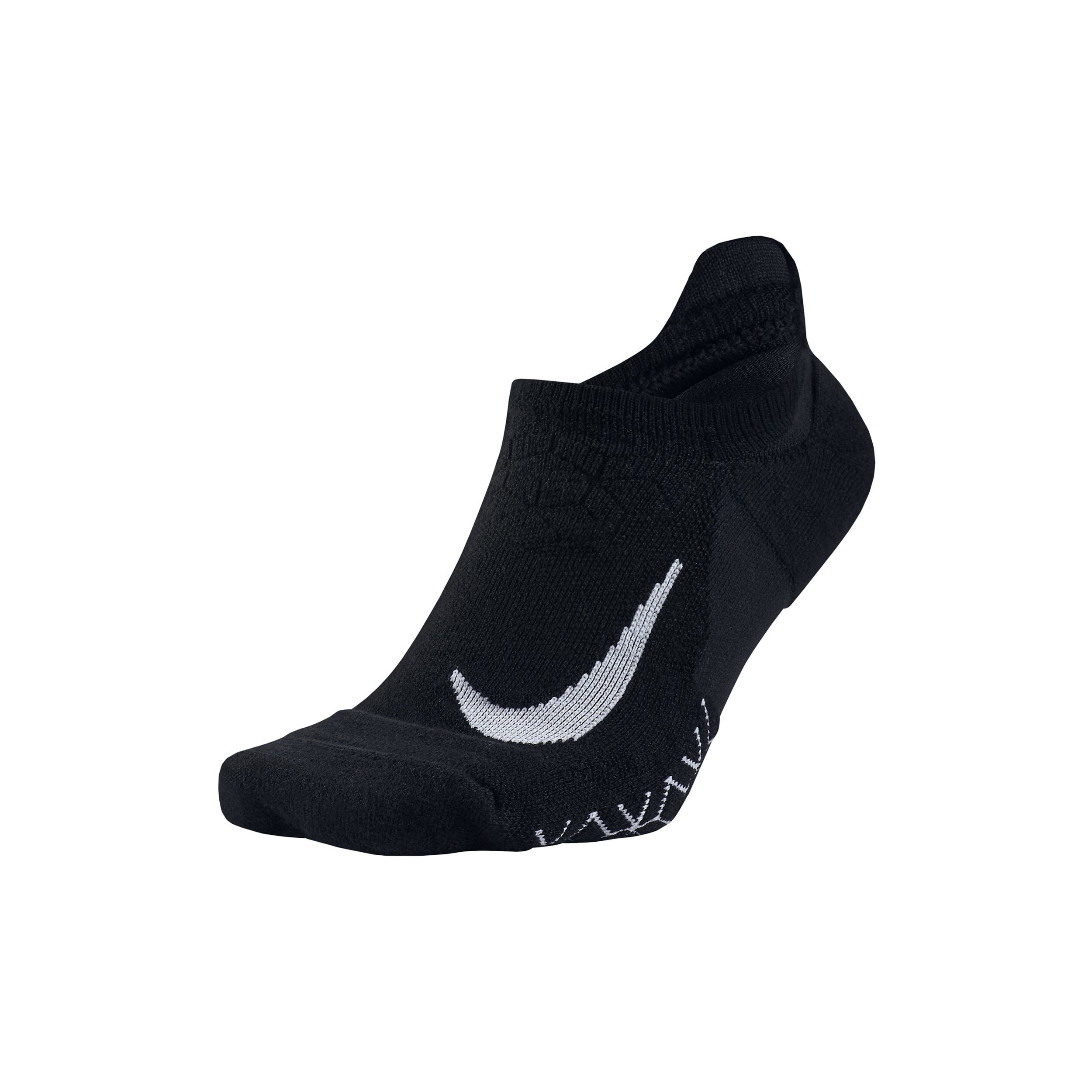 Buy Nike Elite Cushioned No Show Sports Socks Black White online Padel Point COM