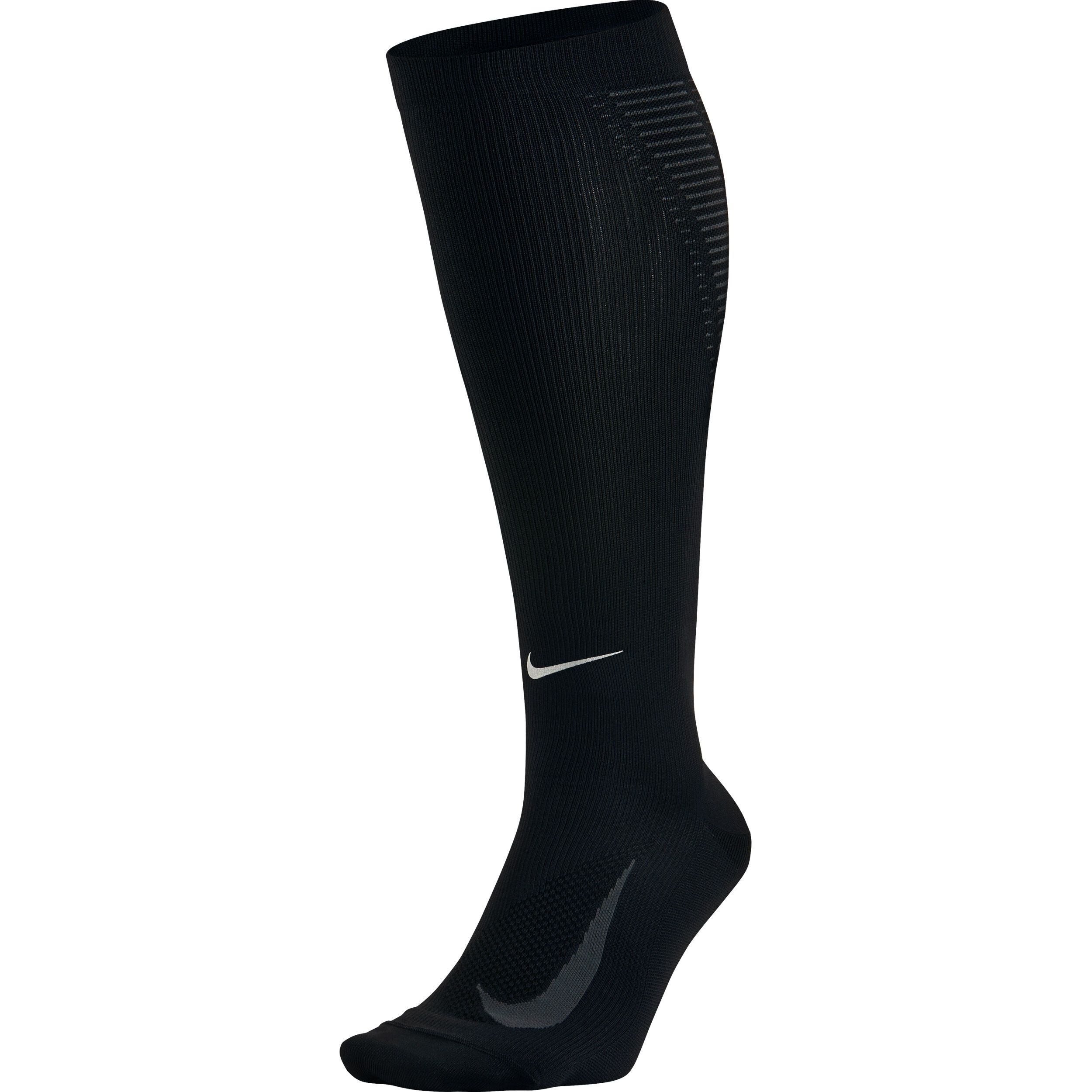Elite Lightweight Over The Calf Compression Socks Black Dark Grey