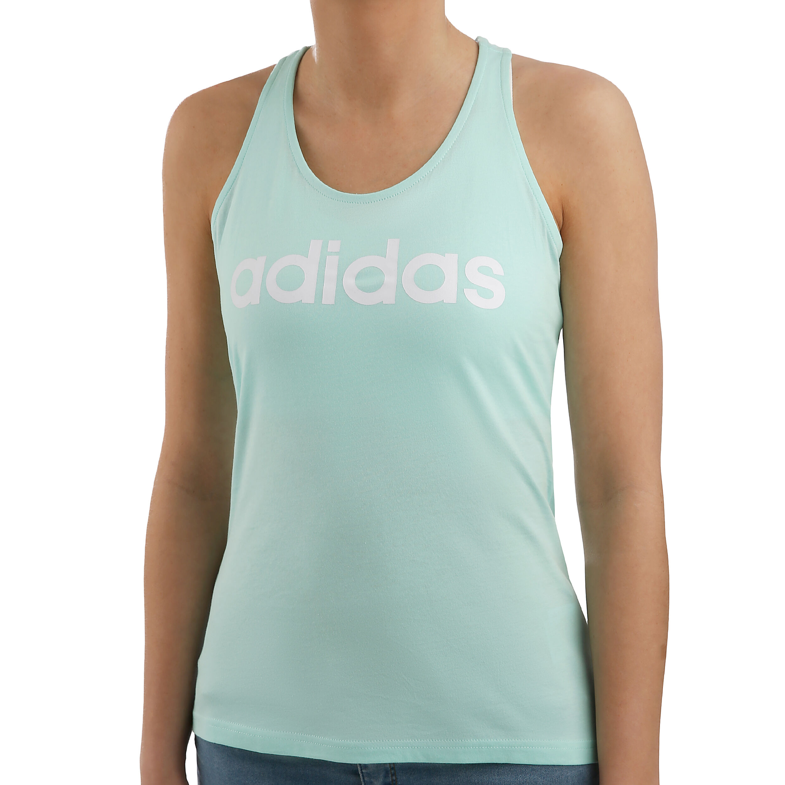 Adidas linear tank top ladies hotsell