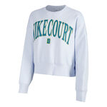 Nike Clothing Nike Court Heritage Phoenix Fleece Oversized Crew High Rise Sweatshirt Women - lightgrey, 