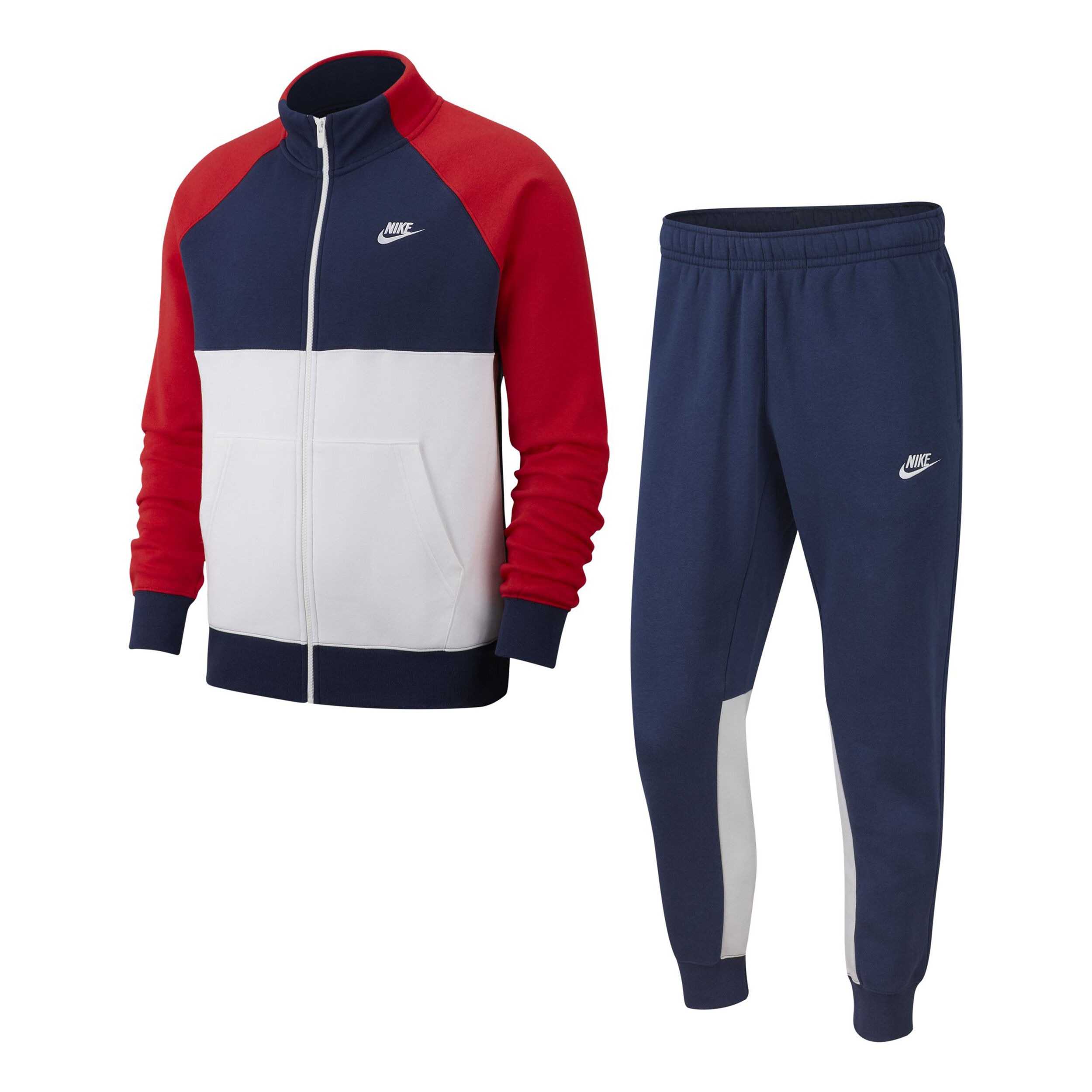 Sportswear Tracksuit Men Dark Blue White