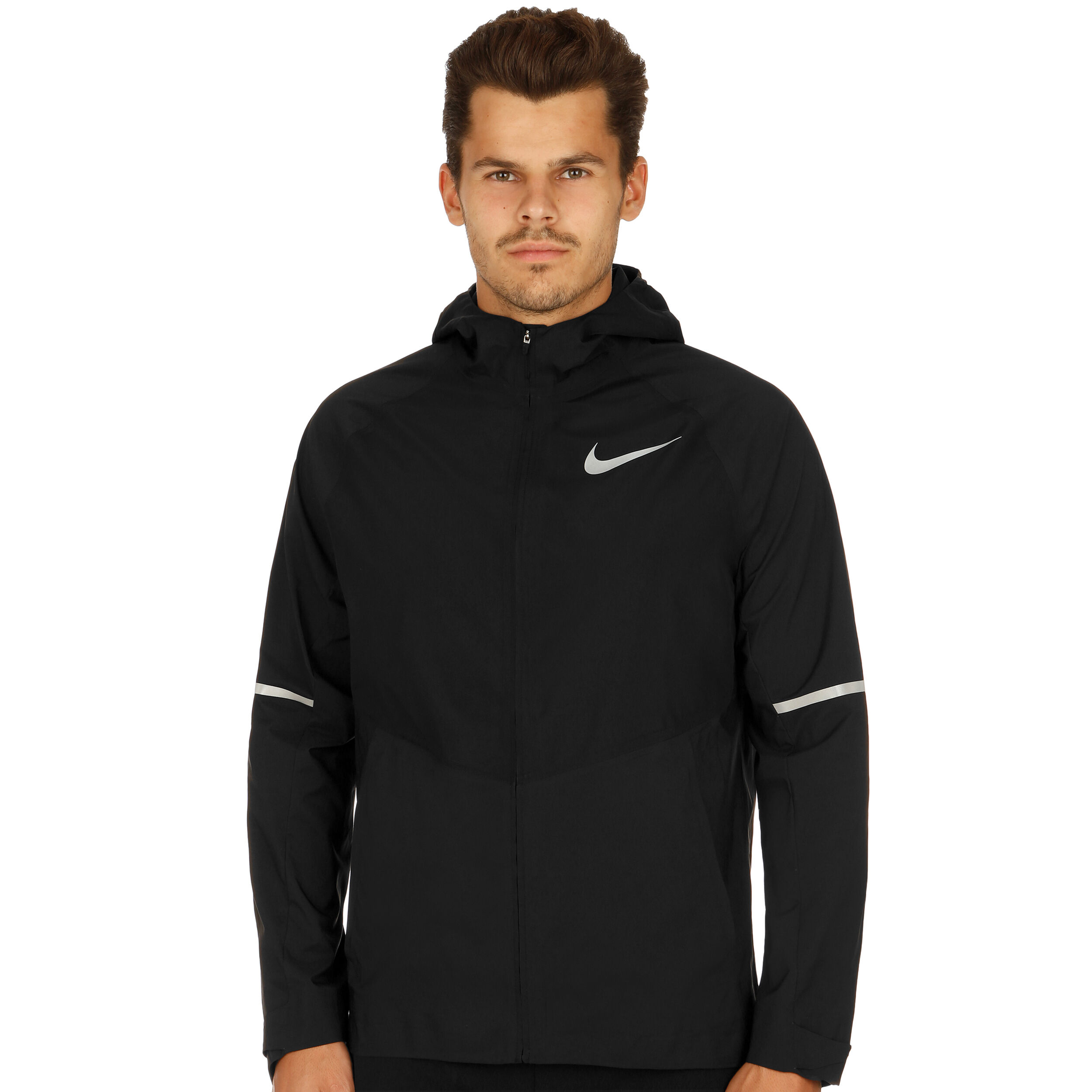 Zonal AeroShield Hooded Running Jacket Men Black